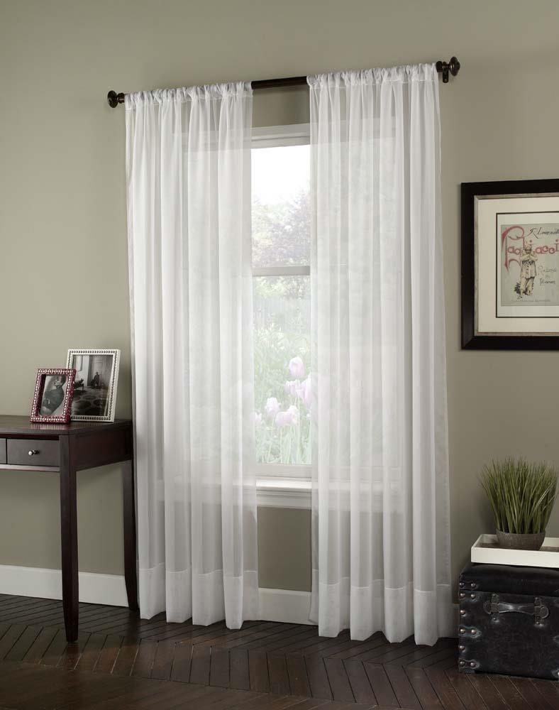 1pc Sheer Soho Voile Window Curtain Panel - Window Curtainworks