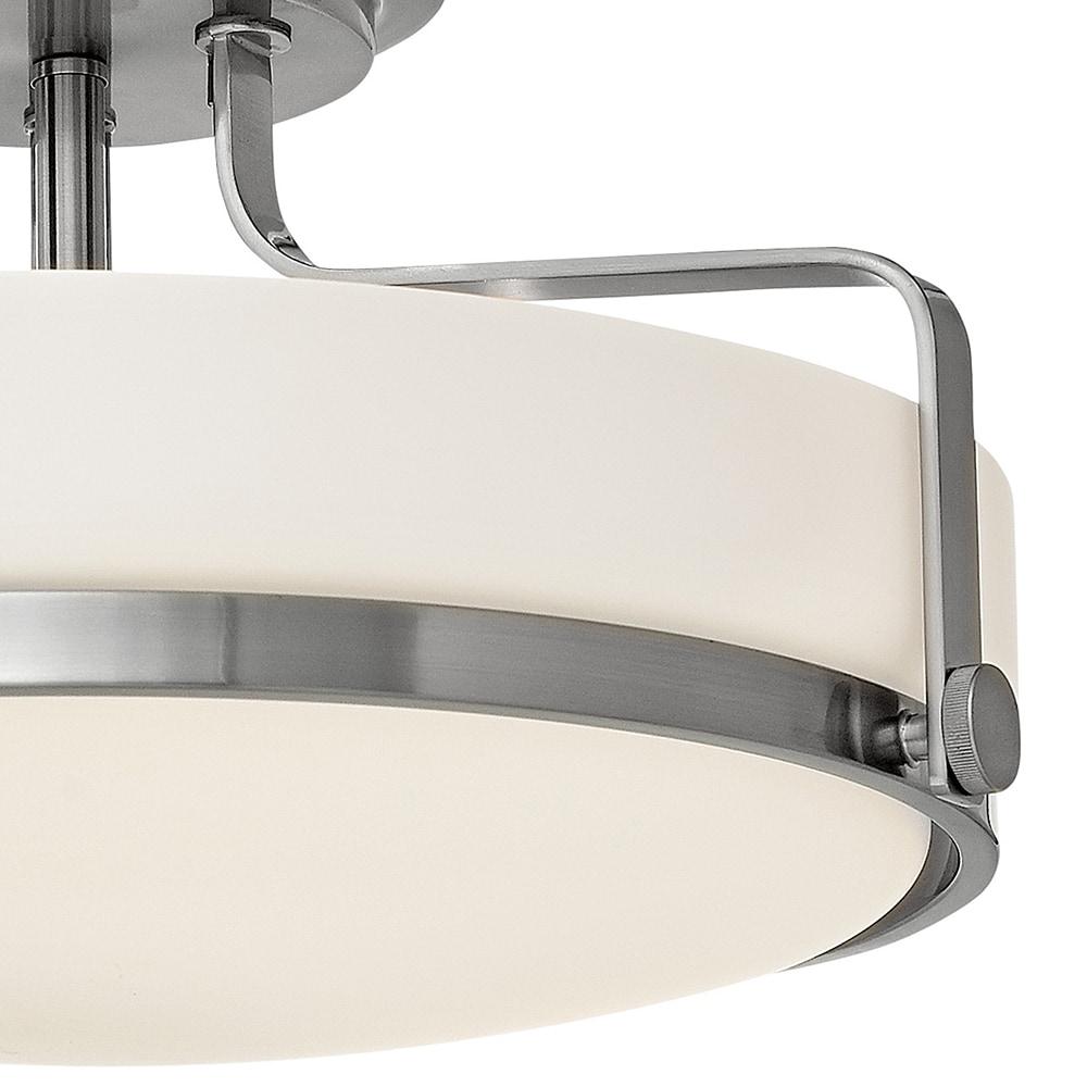 Harper Three Light 18" Retro Bowl Semi-Flush Mount Ceiling Light