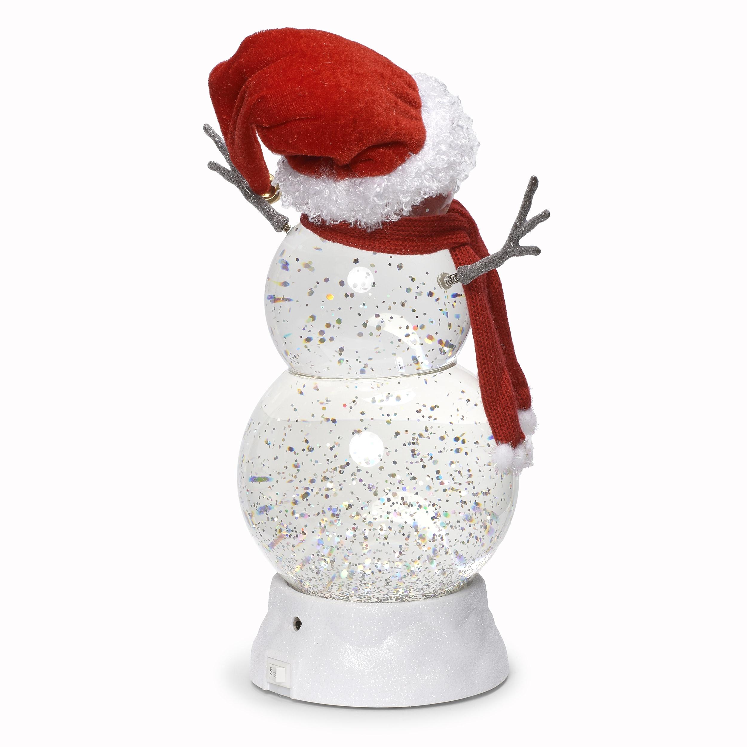 Roman 11.25" LED Lighted Snowman Christmas Snow Globe