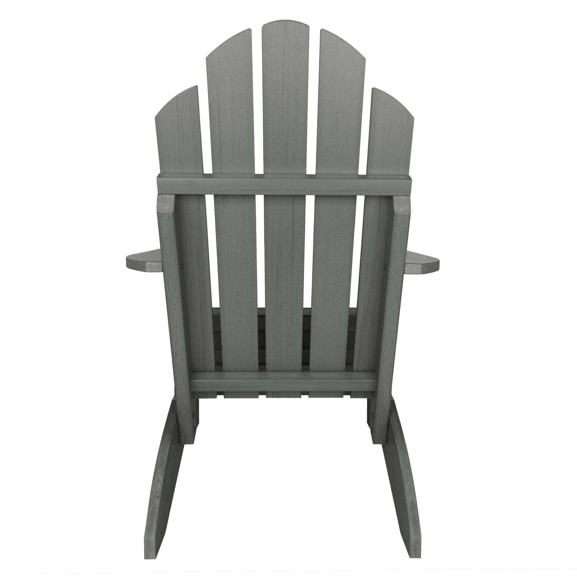 Highwood 6-pc Classic Westport Adirondack Set with 4 Classic Westport Adirondack Chairs and 2 Folding Side Tables - Outdoor, Eco-friendly, Synthetic Wood