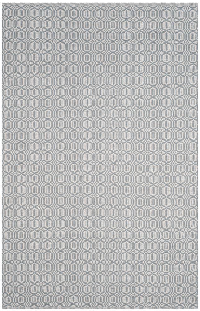 Montauk MTK333 Hand Woven Area Rug - Ivory/Blue - 6'x9' - Safavieh.