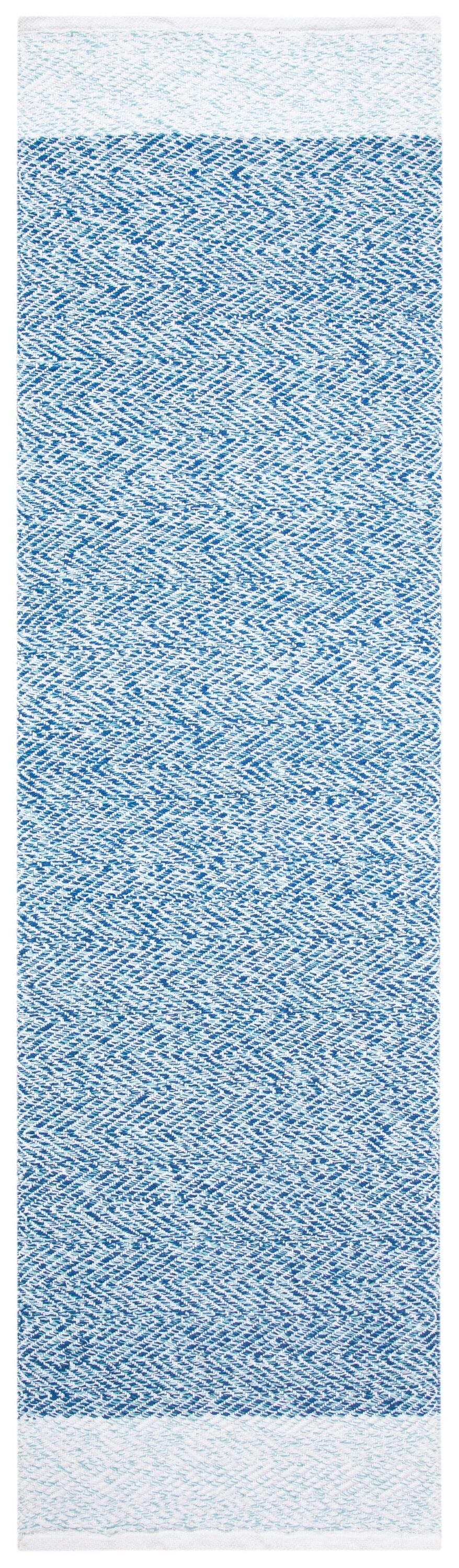Nantucket NAN148 Hand Loomed Runner Rug - Ivory/Blue - 2'3"x8' - Safavieh.