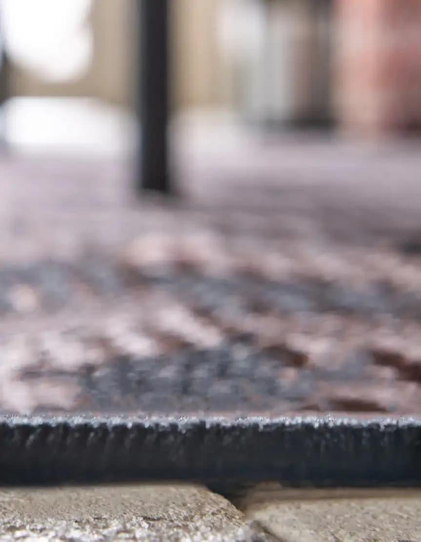 Unique Loom 2' 2 x 6' 0 Runner Brown Outdoor Modern Chevron Area Rug