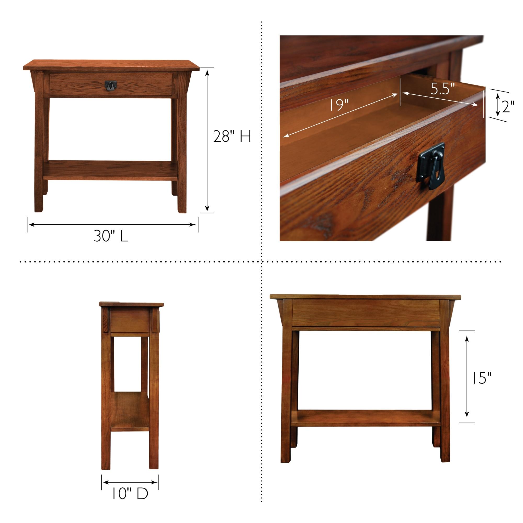 Favorite Finds Mission Hall Stand Russet Finish - Leick Home