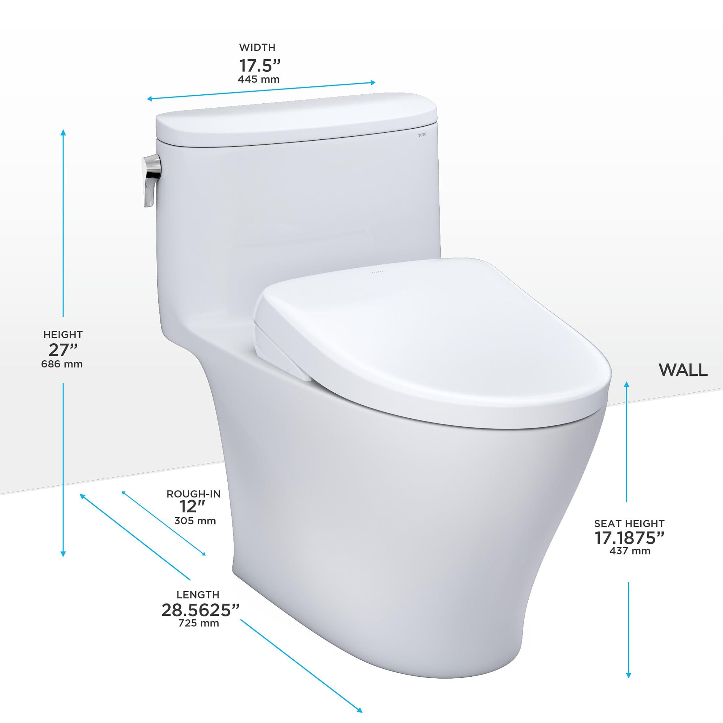 Nexus® 27" 1 GPF Elongated Floor Mounted One-Piece Toilet (Seat Included)