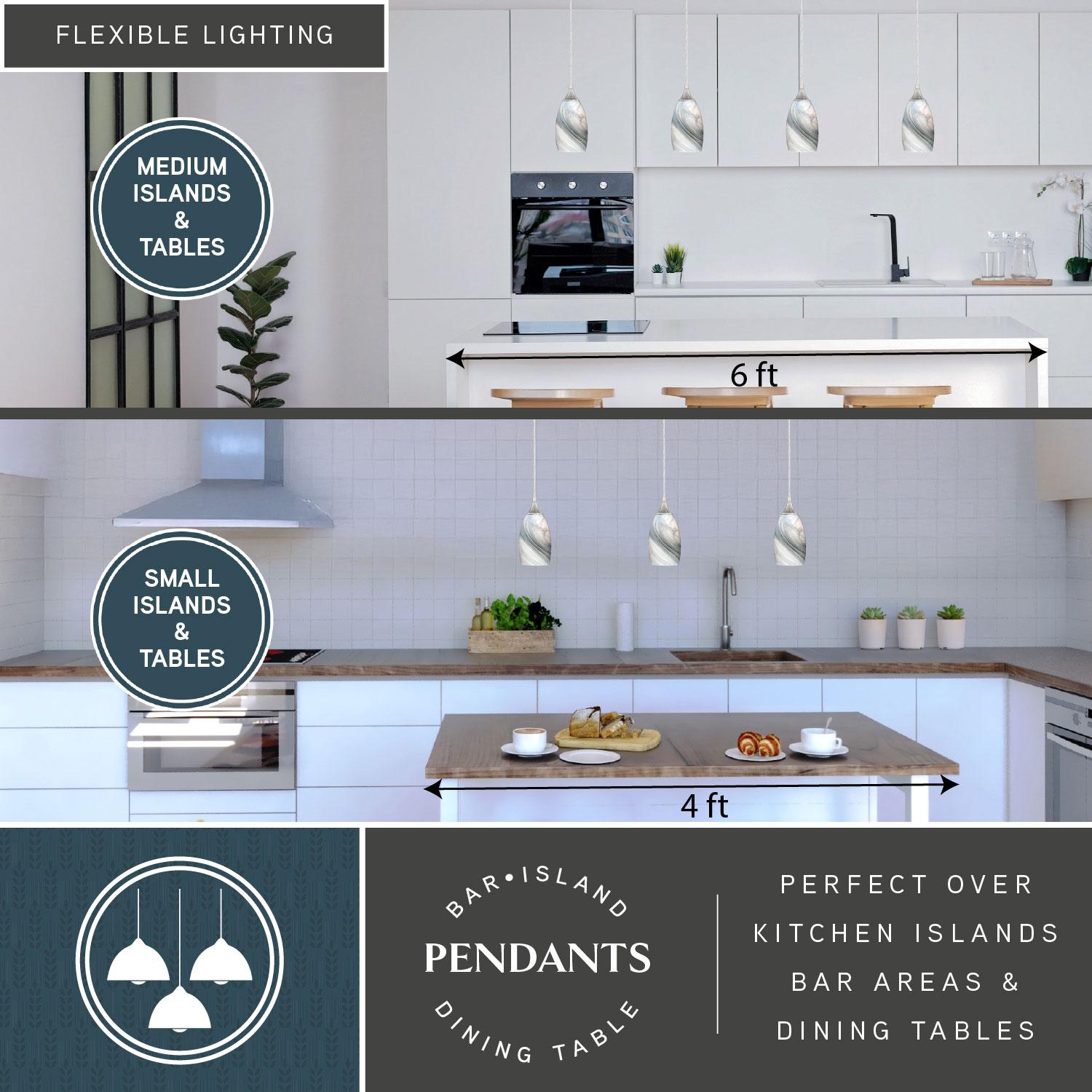 Vaxcel Milano 1 - Light Pendant in  Satin Nickel