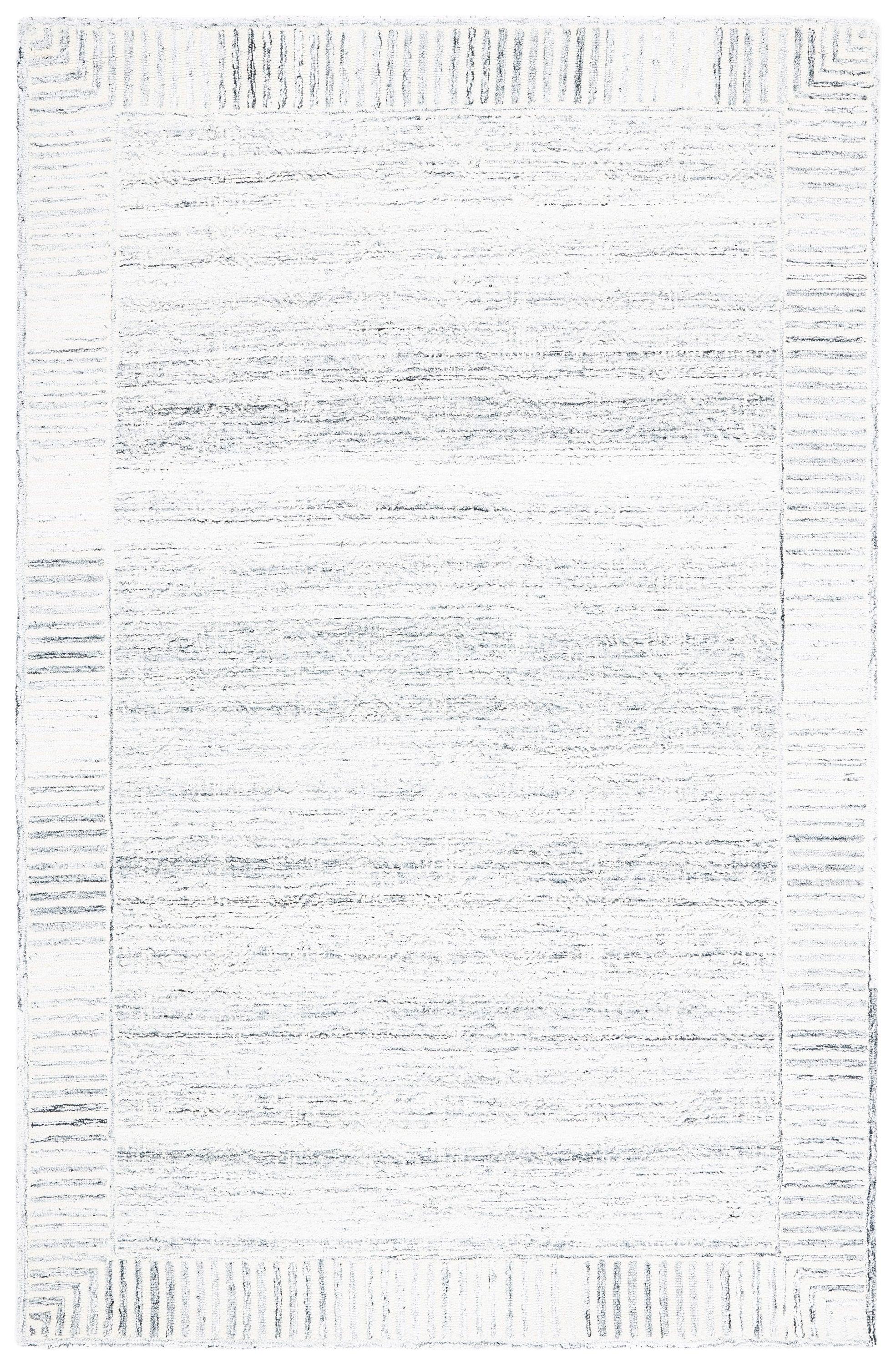 Roslyn ROS804 Hand Tufted Area Rug - Grey/Ivory - 6'x9' - Safavieh.