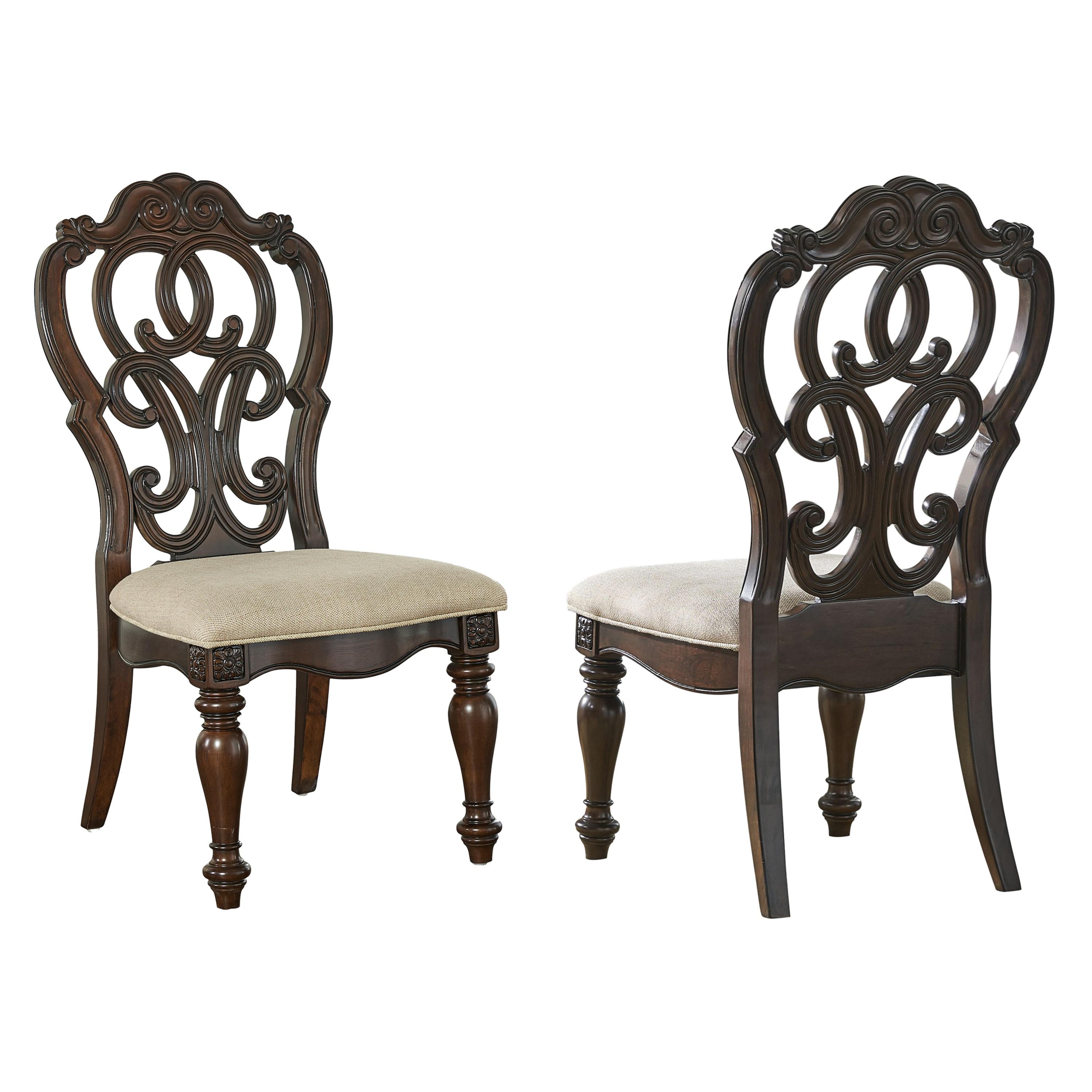 Steve Silver Royale Pecan Brown Side Chair