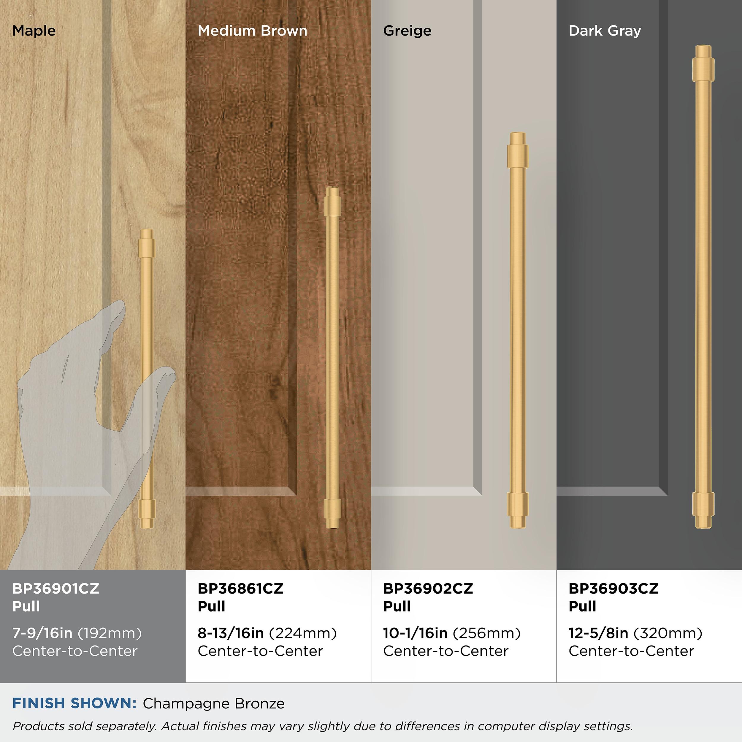 Amerock Destine 7-9/16 inch (192mm) Center-to-Center Champagne Bronze Cabinet Pull