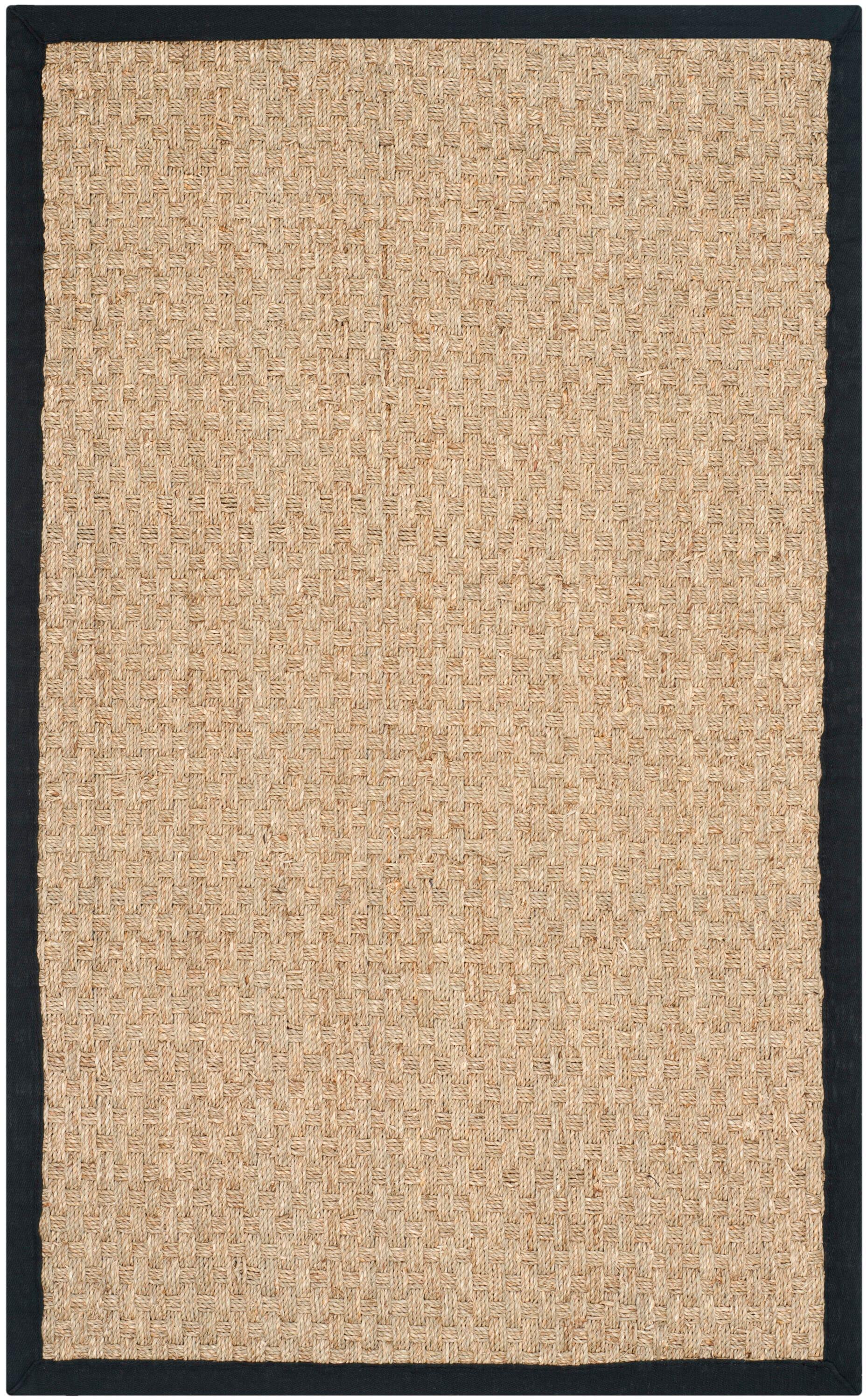 Natural Fiber NF114 Power Loomed Indoor Accent Rug - Natural/Black - 3'x5' - Safavieh.