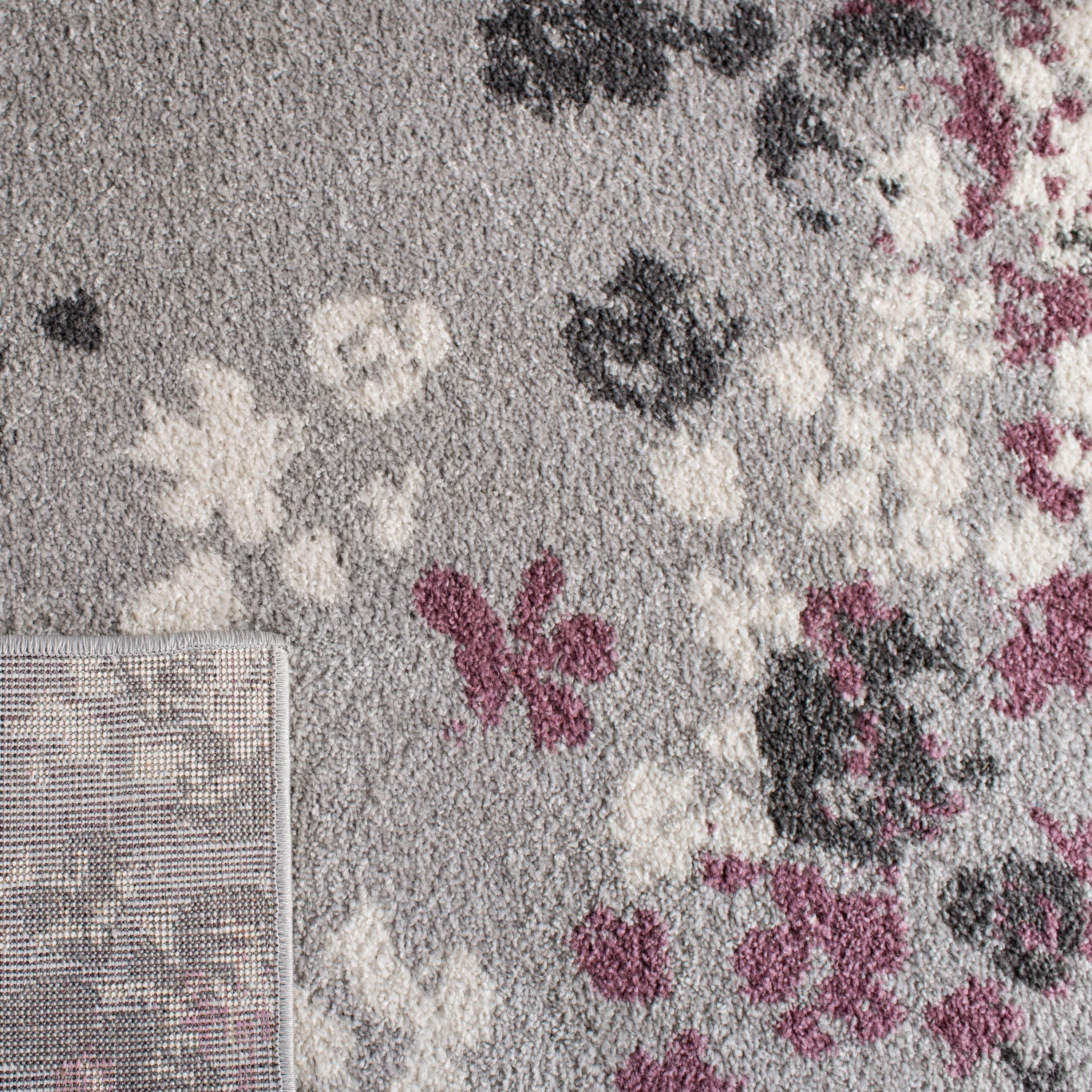 Adirondack ADR115 Machine Made Indoor Area Rug - Light Grey/Purple - 8'x8' - Safavieh