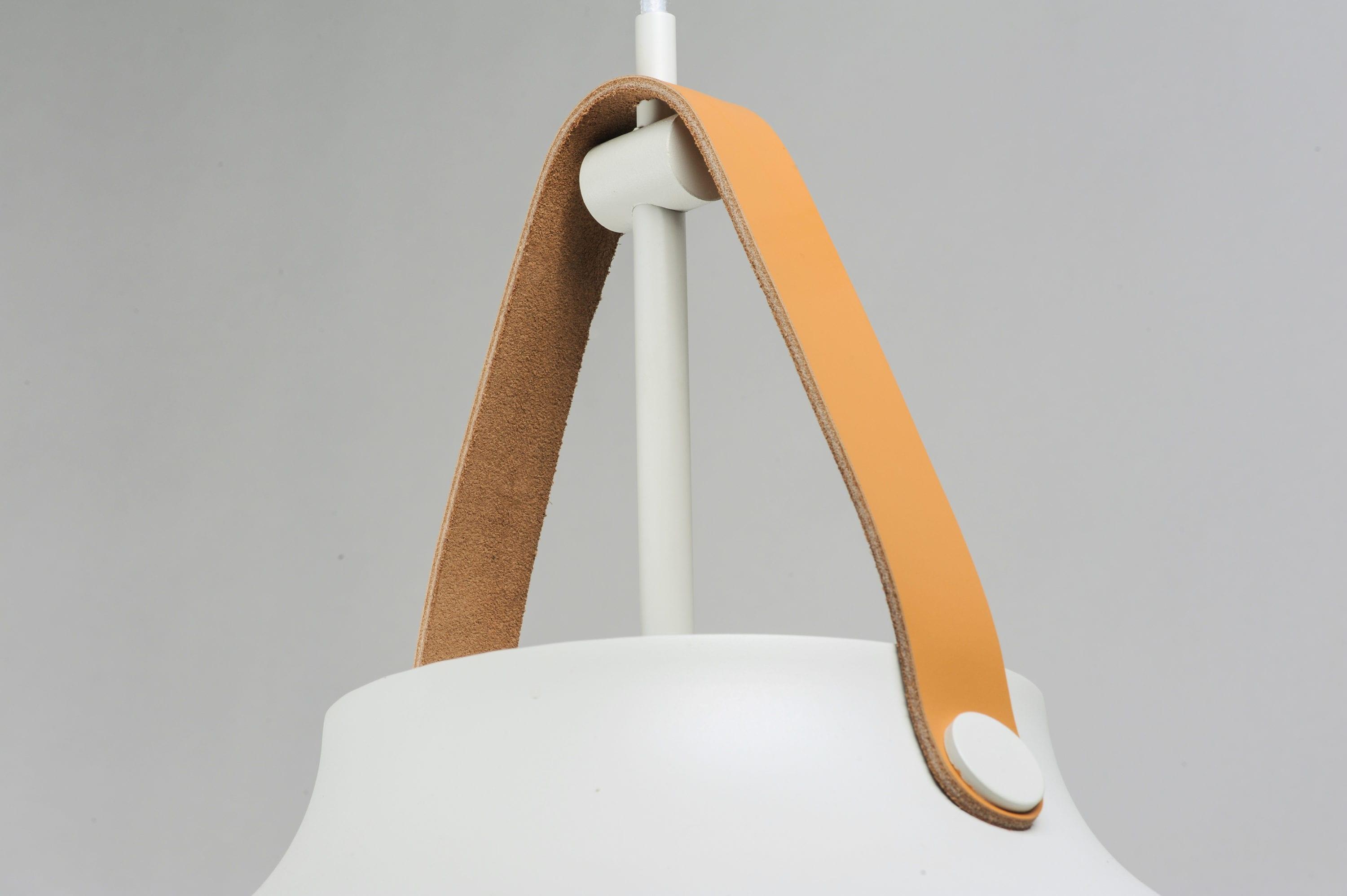 Maxim Lighting Nordic 1 - Light Pendant in  Tan Leather/White