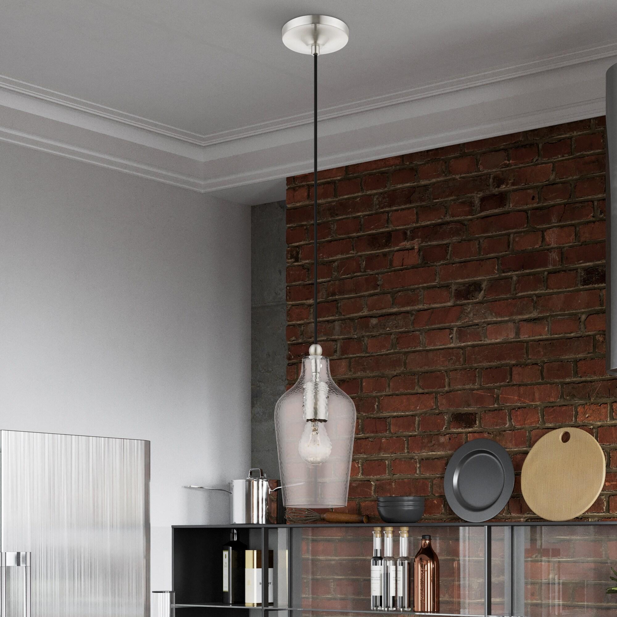 Livex Lighting Avery 1 - Light Pendant in  Brushed Nickel