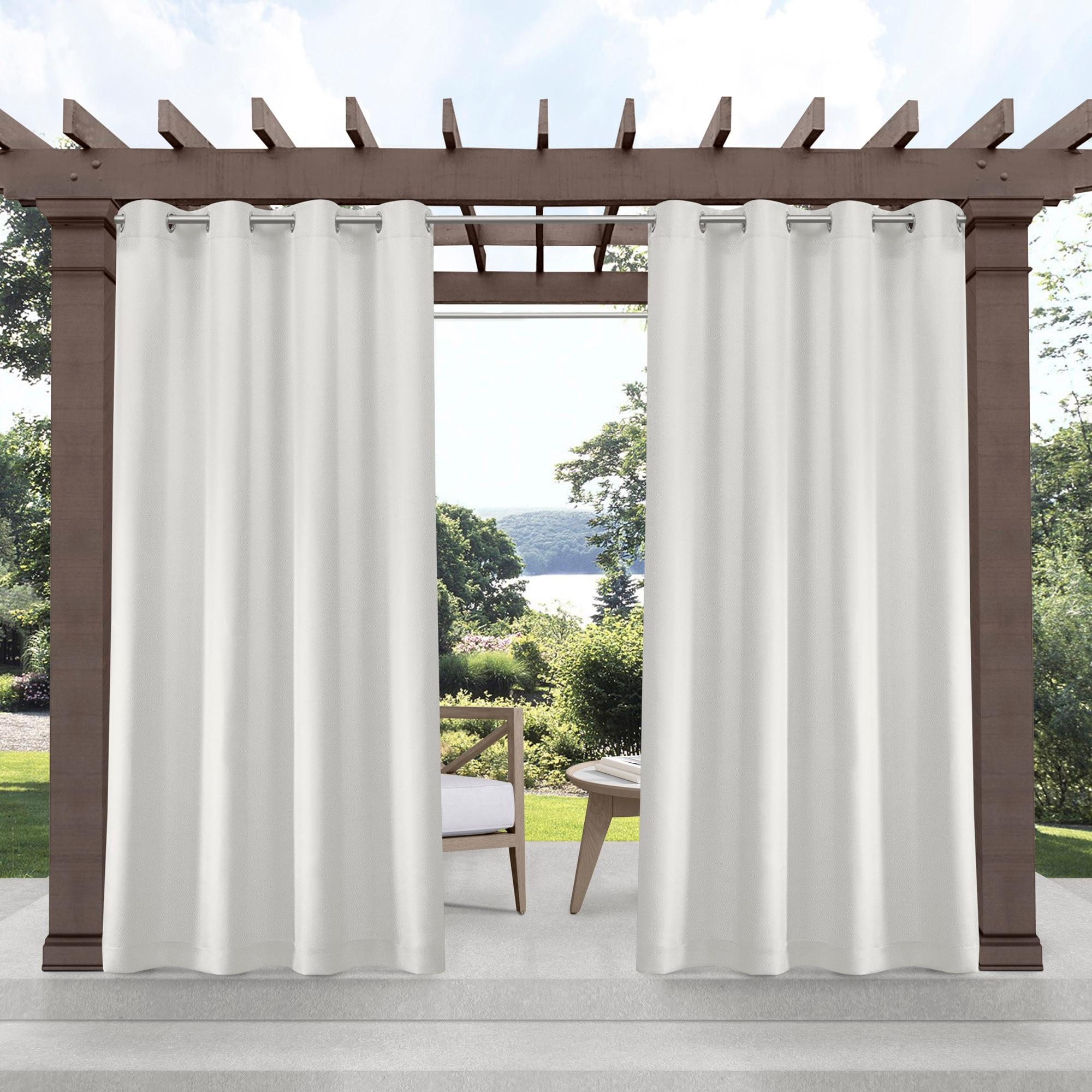 Cabana Solid Heavyweight Indoor Outdoor Curtains