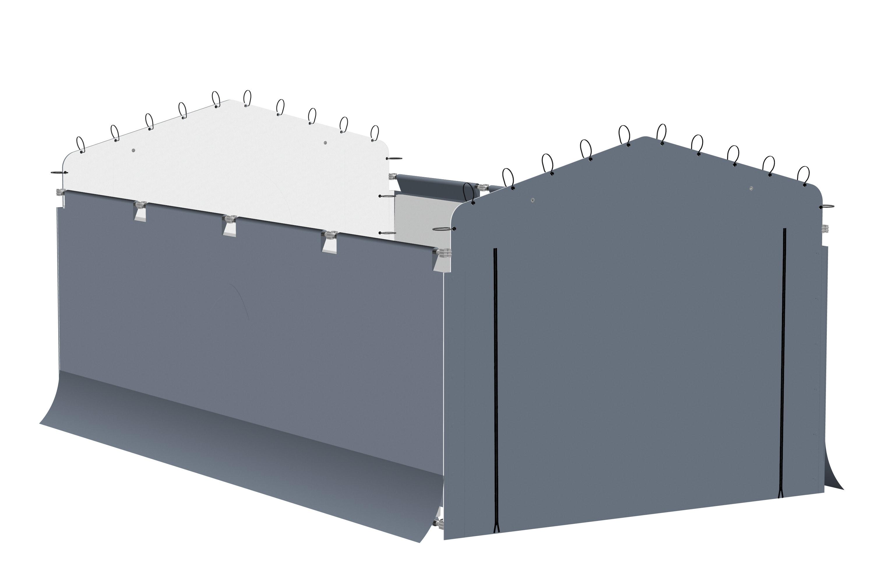 Arrow Enclosure Kit for Arrow Carport 10ft x 15ft Gray