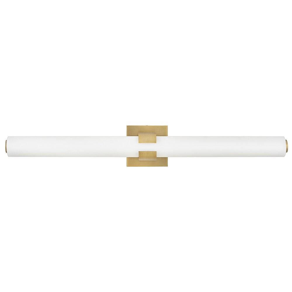 Aiden Integrated LED Bath Vanity Bar w/ Etched White Glass