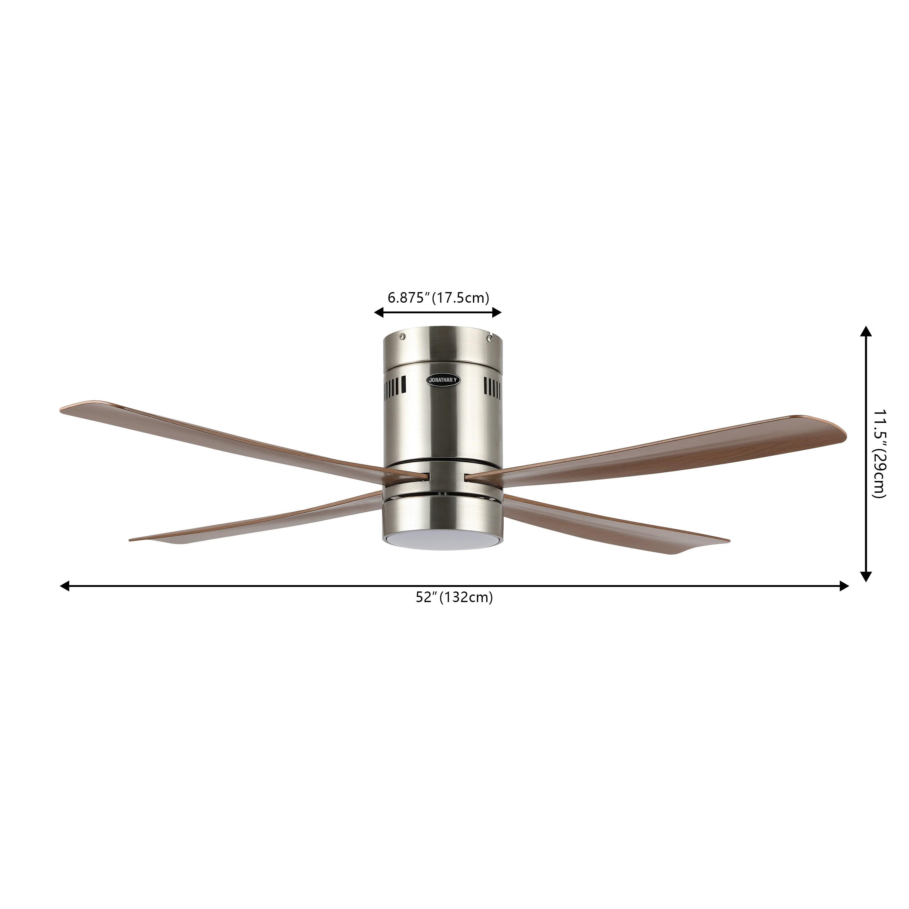 Jonathan Y Theo 52'' Ceiling Fan with LED Lights