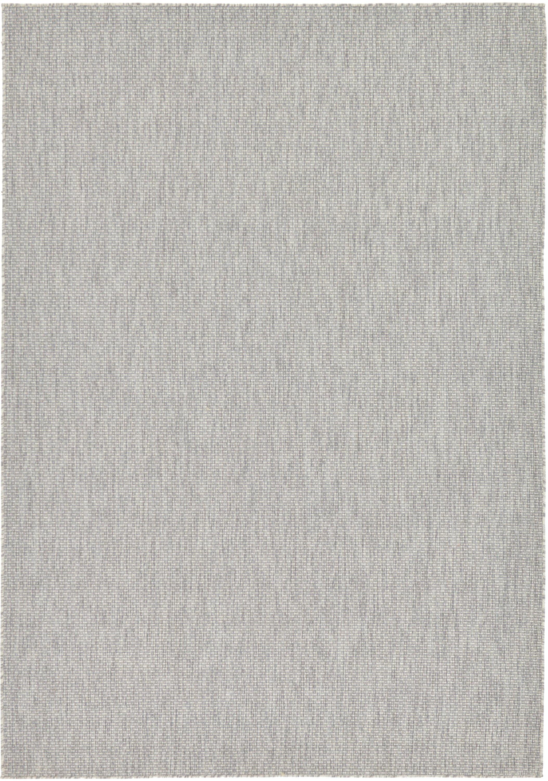 Unique Loom 7' 1 x 10' 0 Rectangle Indoor/Outdoor Solid Light Gray Area Rug