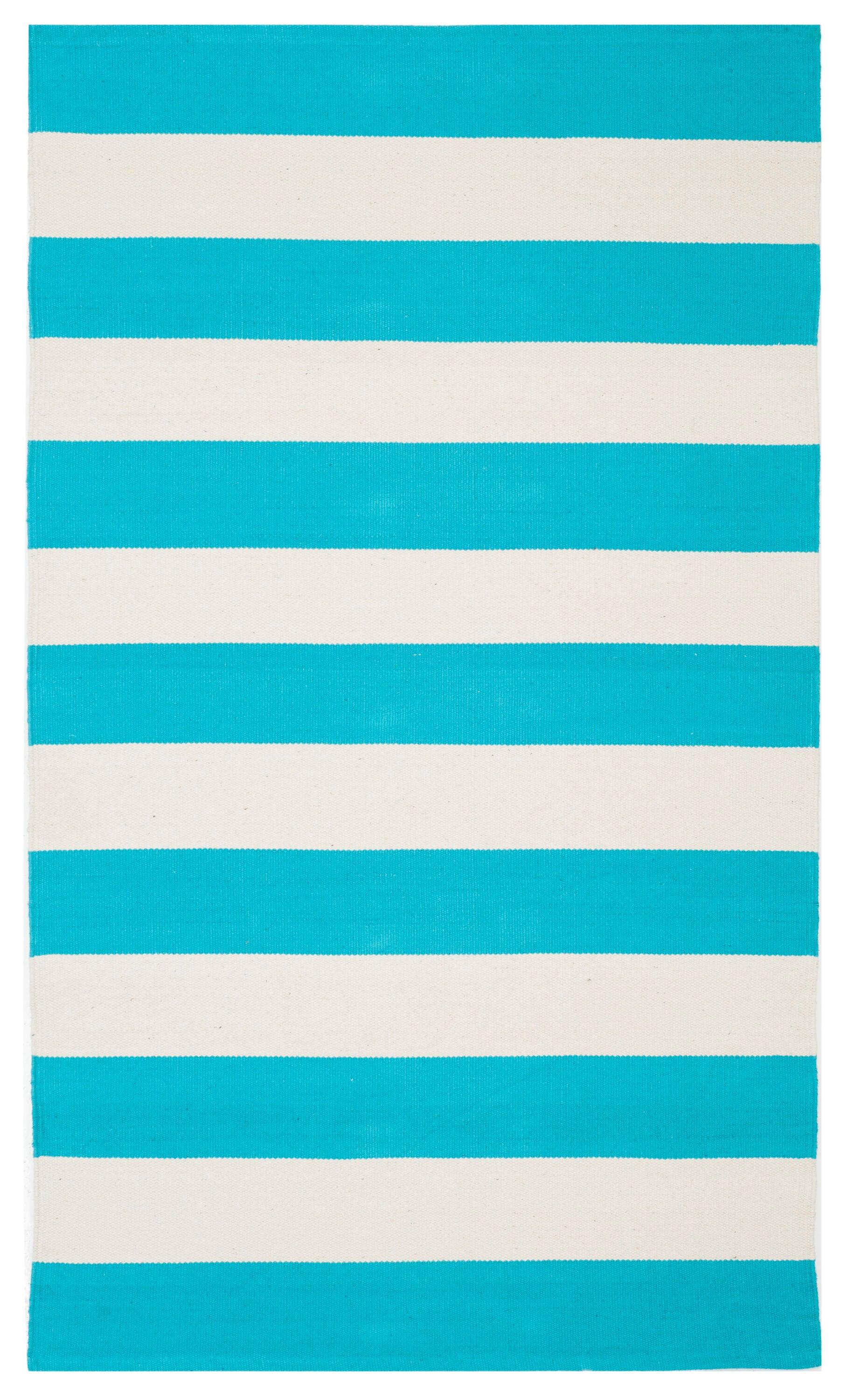 Montauk MTK712 Hand Woven Area Rug - Turquoise/Ivory - 3'x5' - Safavieh.