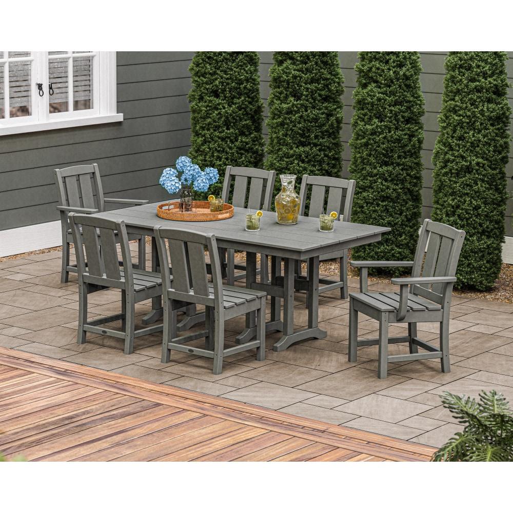 Mission 7-Piece Farmhouse Dining Set