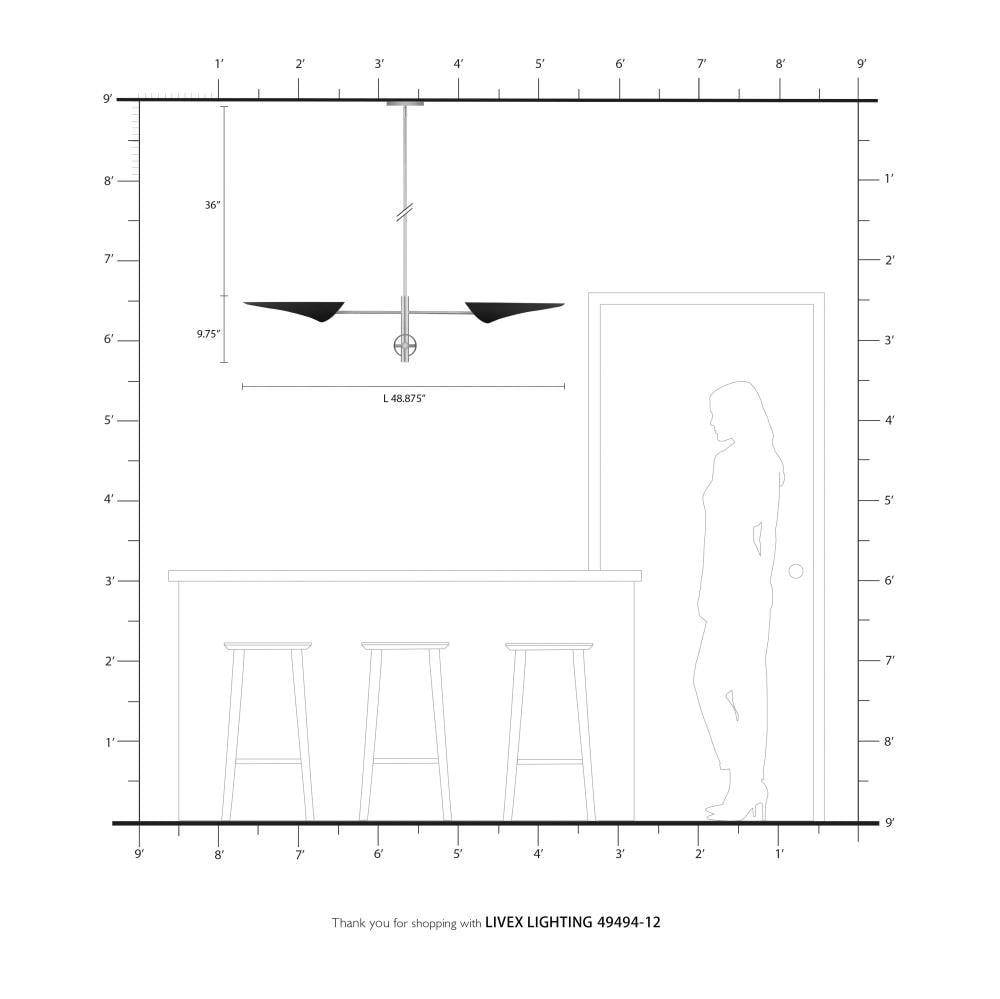 Livex Lighting Capistrano 4 - Light Pendant in  Satin Brass