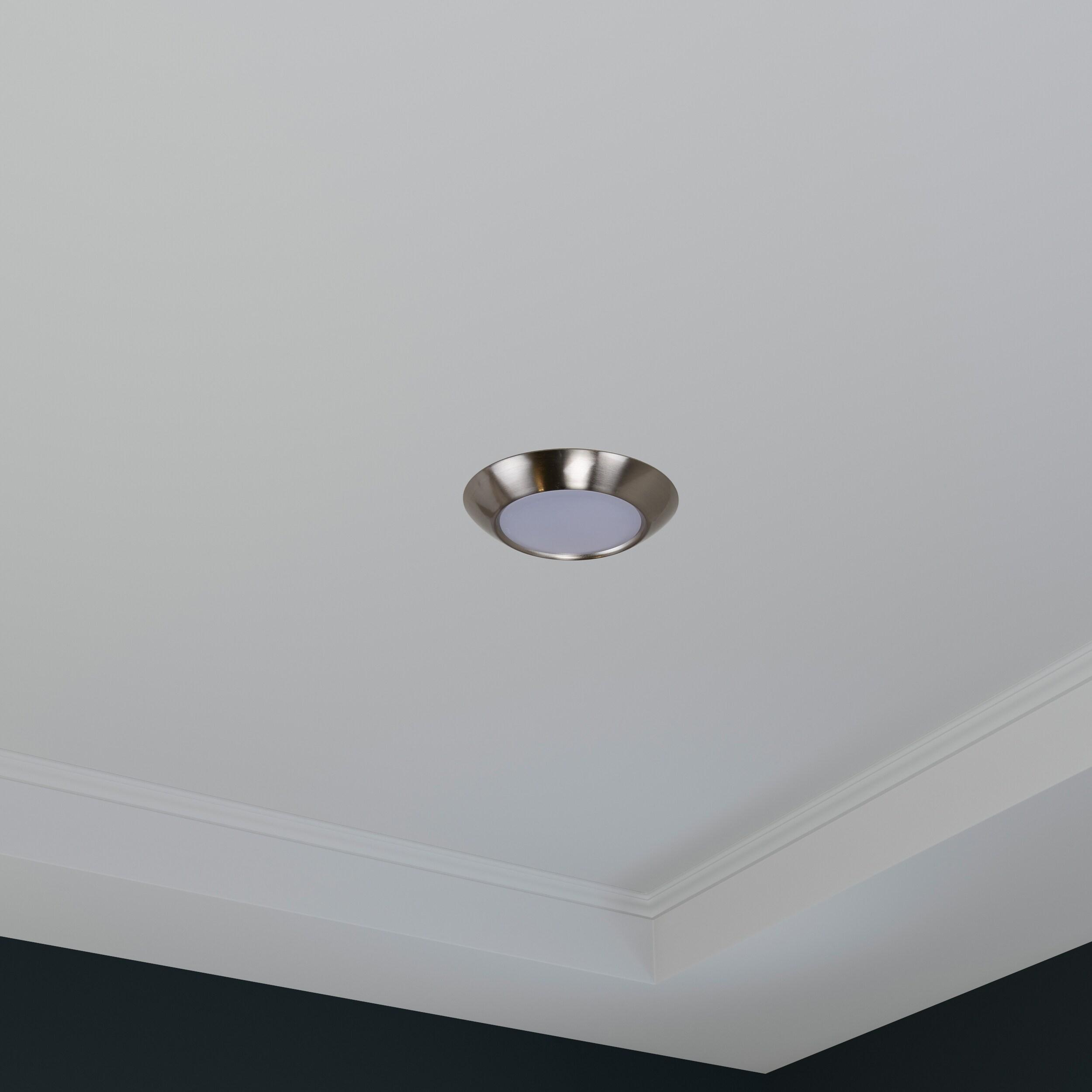 Craftmade X9006-Led Led Flushmount 6" Wide Led Flush Mount Ceiling Fixture - Nickel