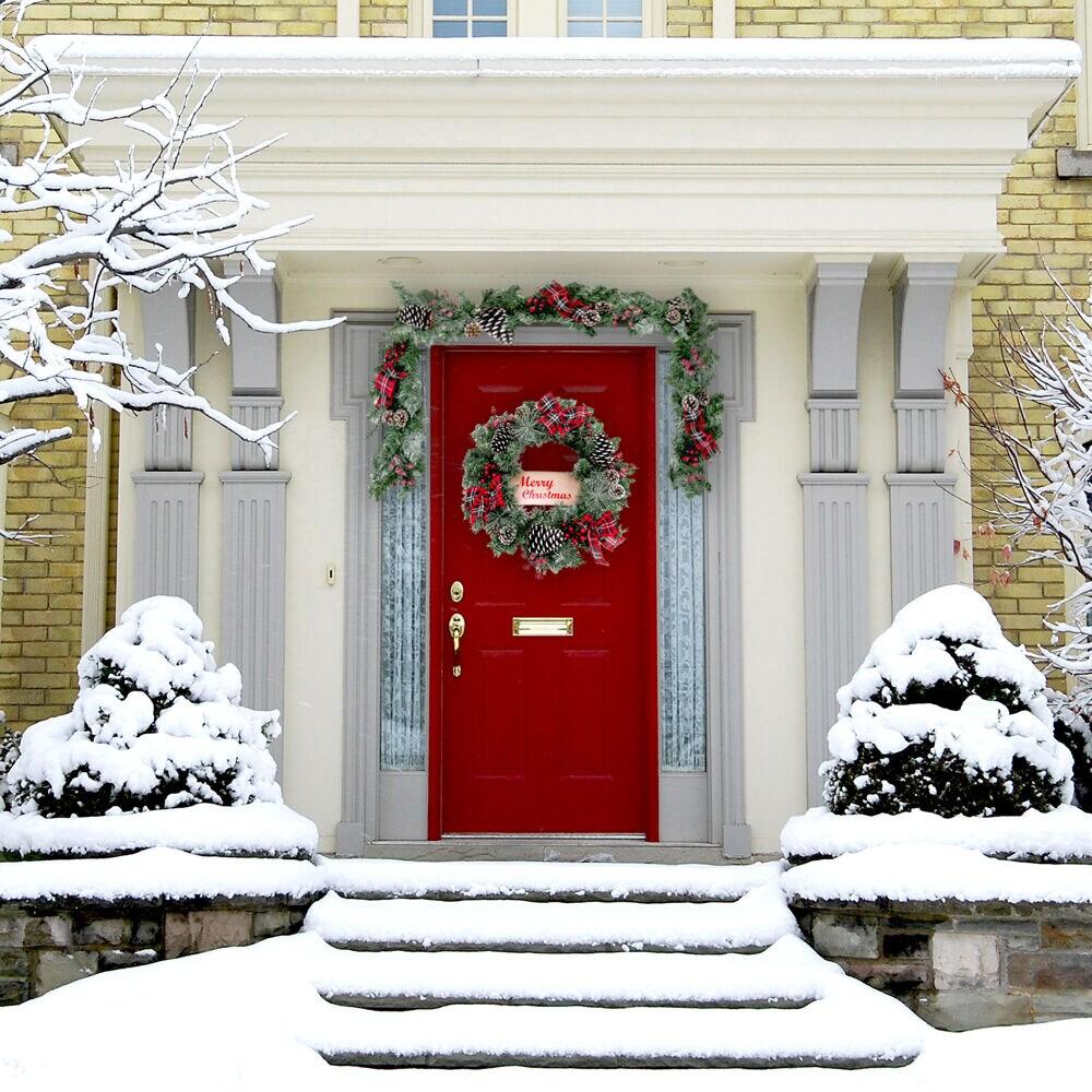 Fraser Hill Farm Christmas Wreath 72'' in. Faux Spruce Garland