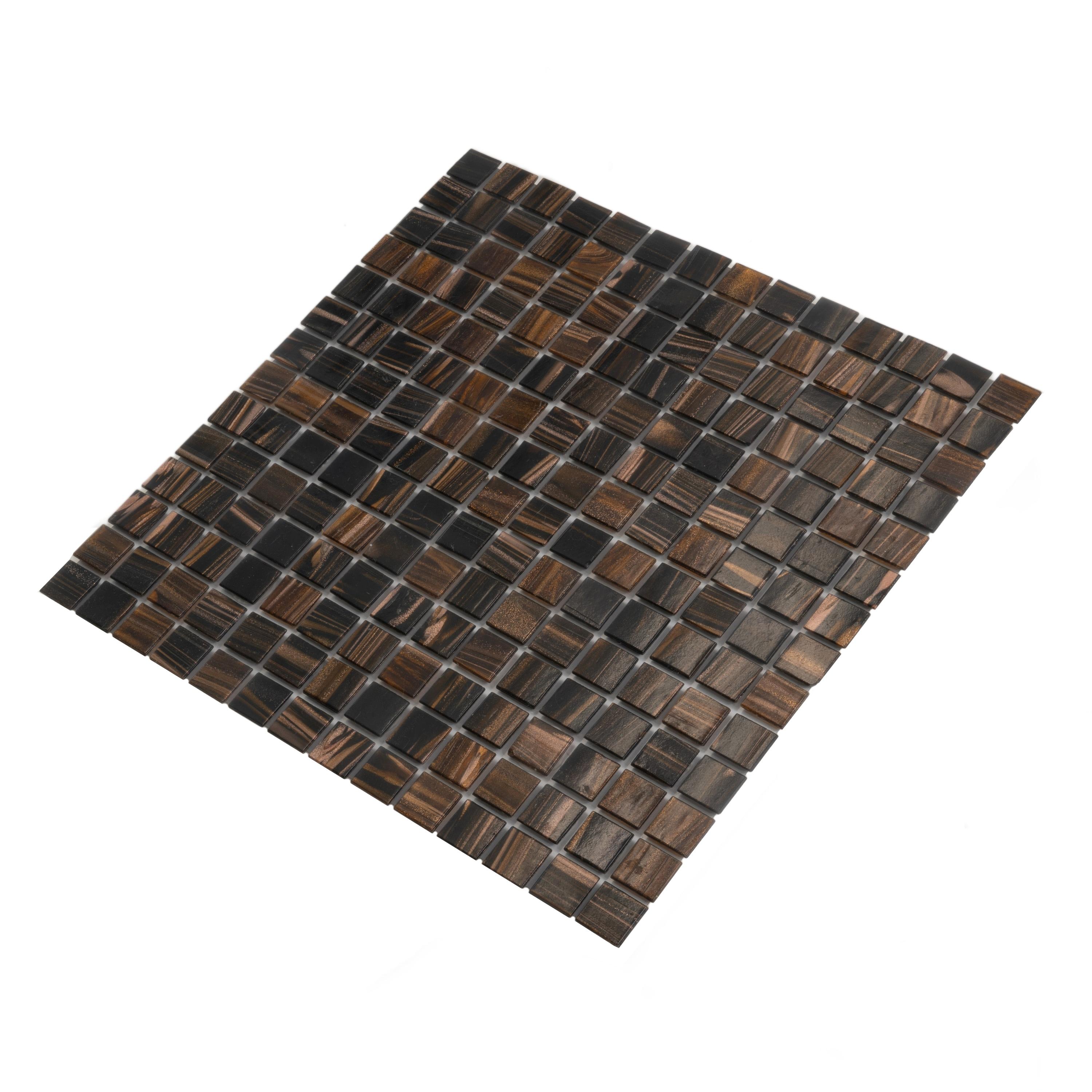 Mingles 0.8" x 0.8" Glass Grid Mosaic Wall & Floor Tile