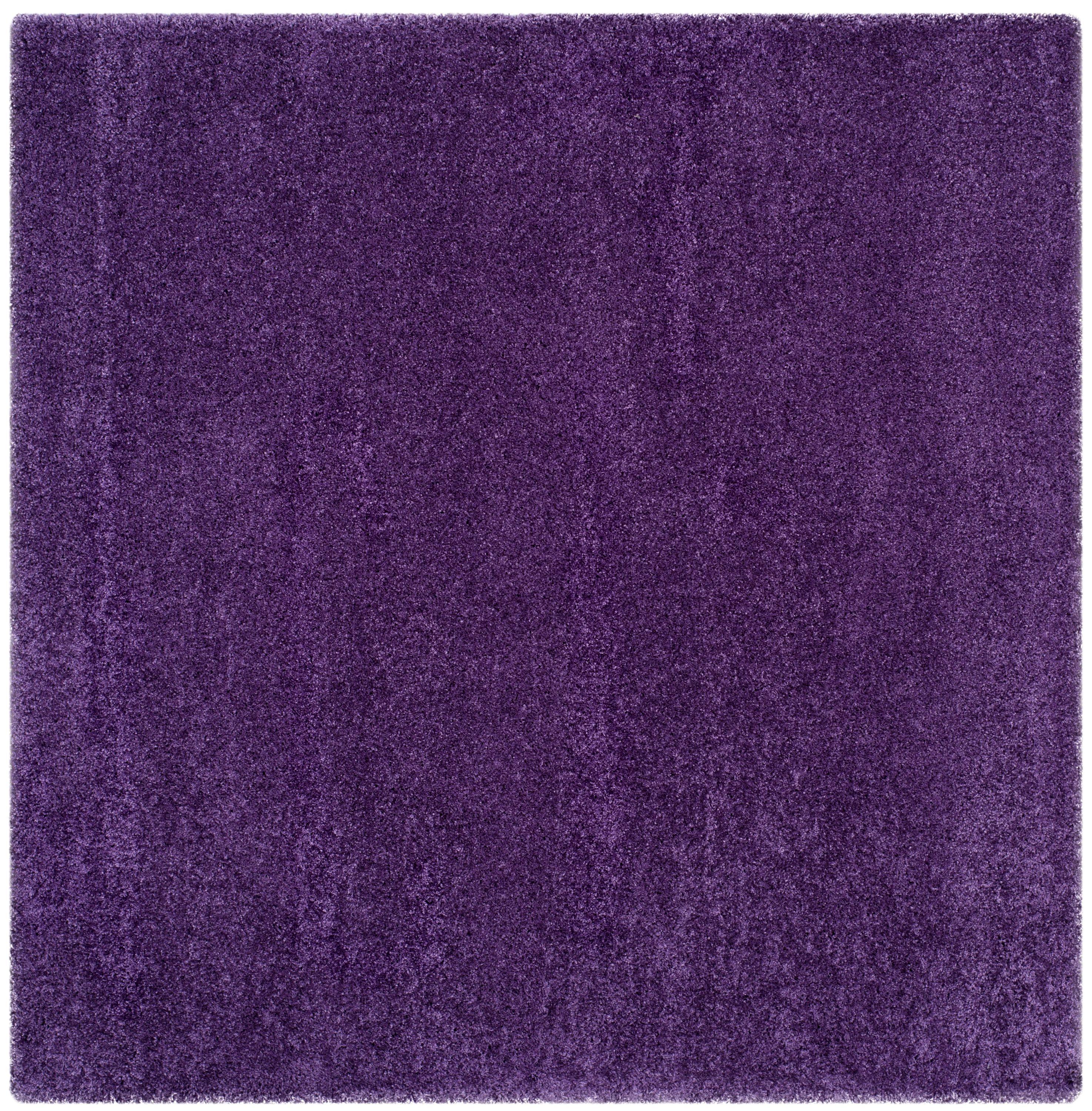 Milan Shag SG180 Power Loomed Indoor Area Rug - Purple - 7'x7' - Safavieh