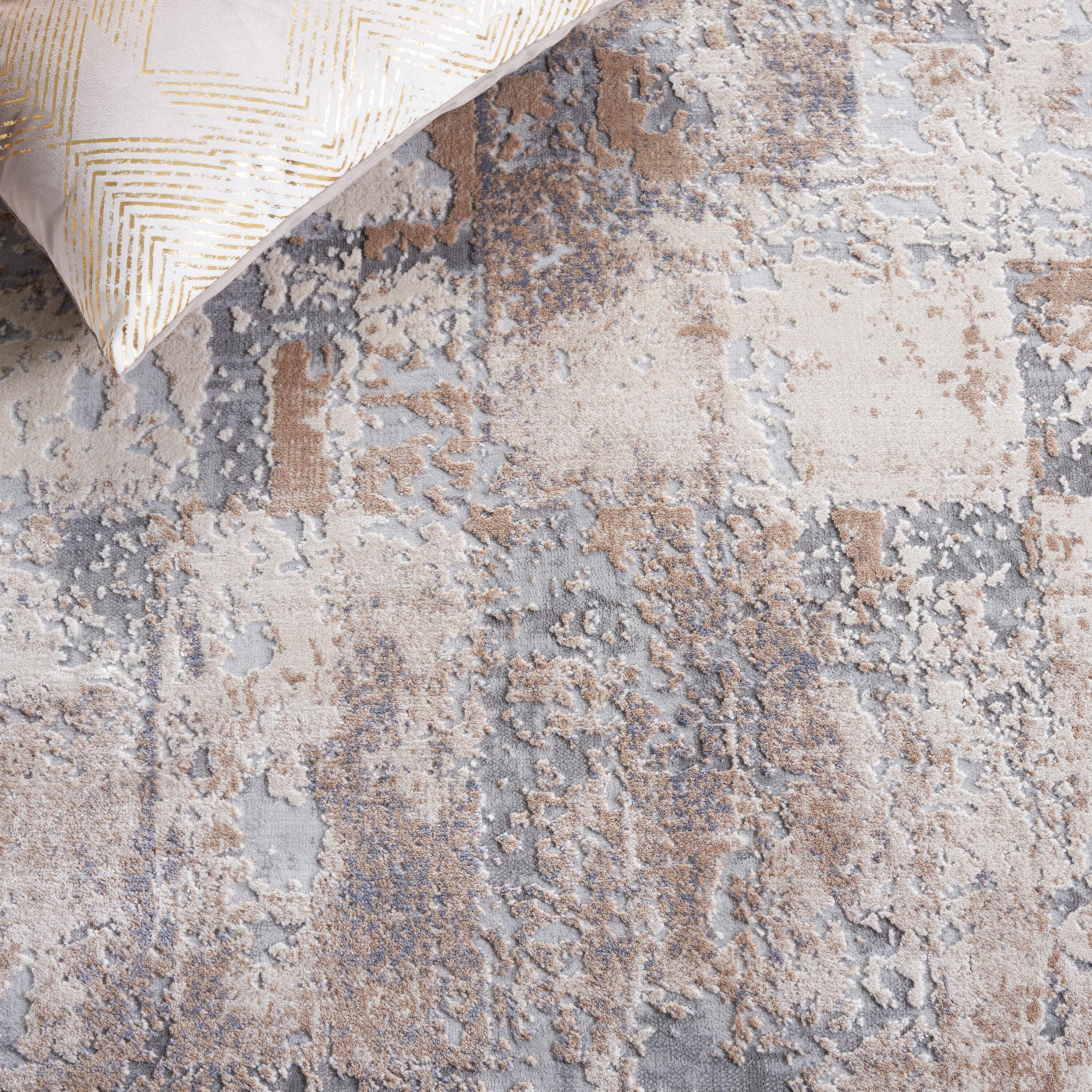Invista INV435 Power Loomed Runner Rug - Cream/Beige - 2'x8' - Safavieh