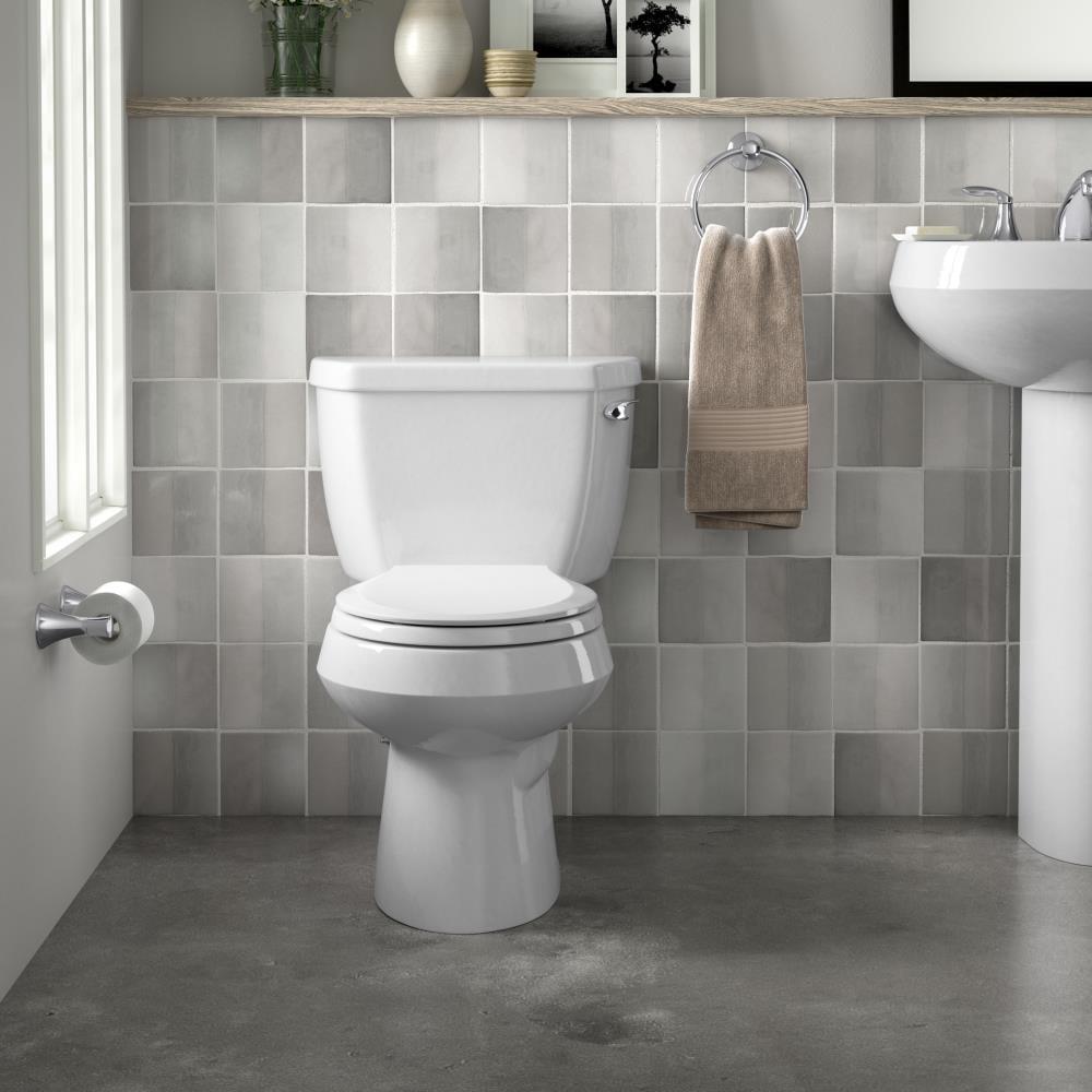 Wellworth 1.6 GPF Elongated Two-Piece Toilet Seat Not Included