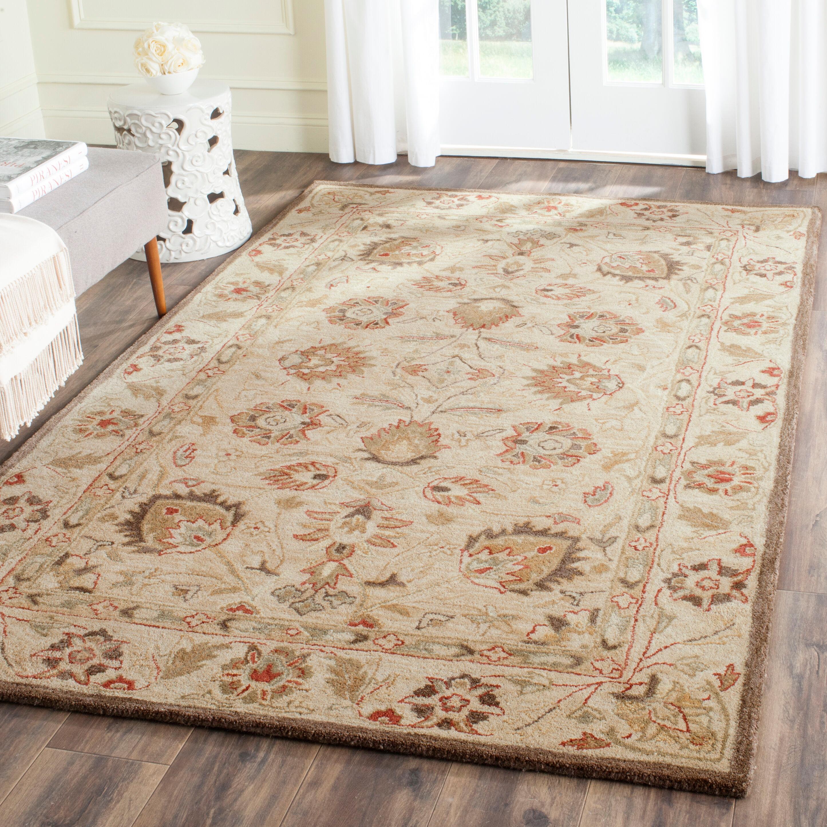 Antiquity AT812 Hand Tufted Indoor Accent Rug - Beige/Beige - 3'x5' - Safavieh