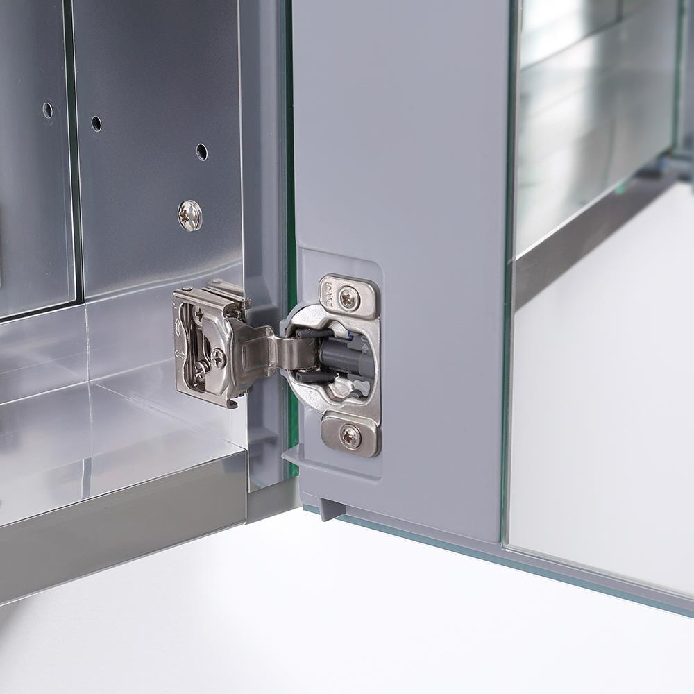 Senza Recessed/Surface Mount Rectangular Frameless Bathroom Medicine Cabinet