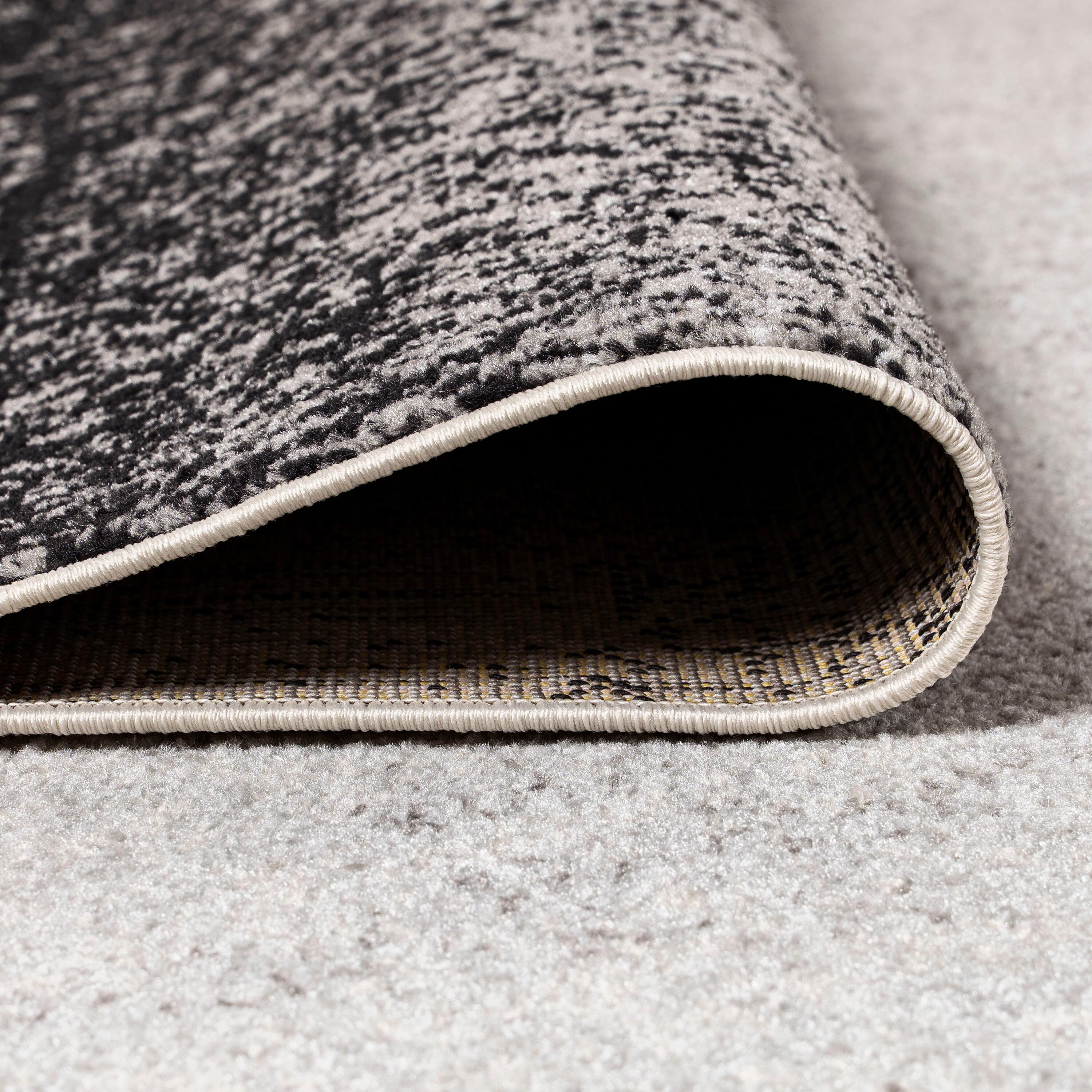 4'x6' Shore Modern Gradient Area Rug, Gray/Cream - JONATHAN Y