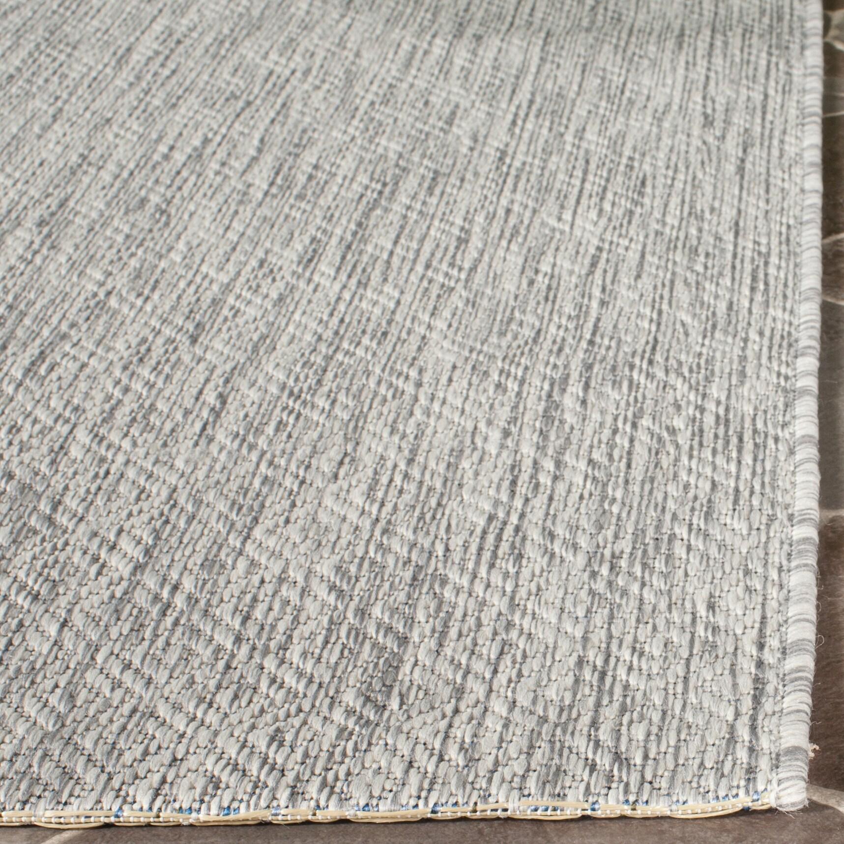 Courtyard CY8520 Power Loomed Indoor and Outdoor Area Rug - Grey/Grey - 6'7"x6'7" - Safavieh