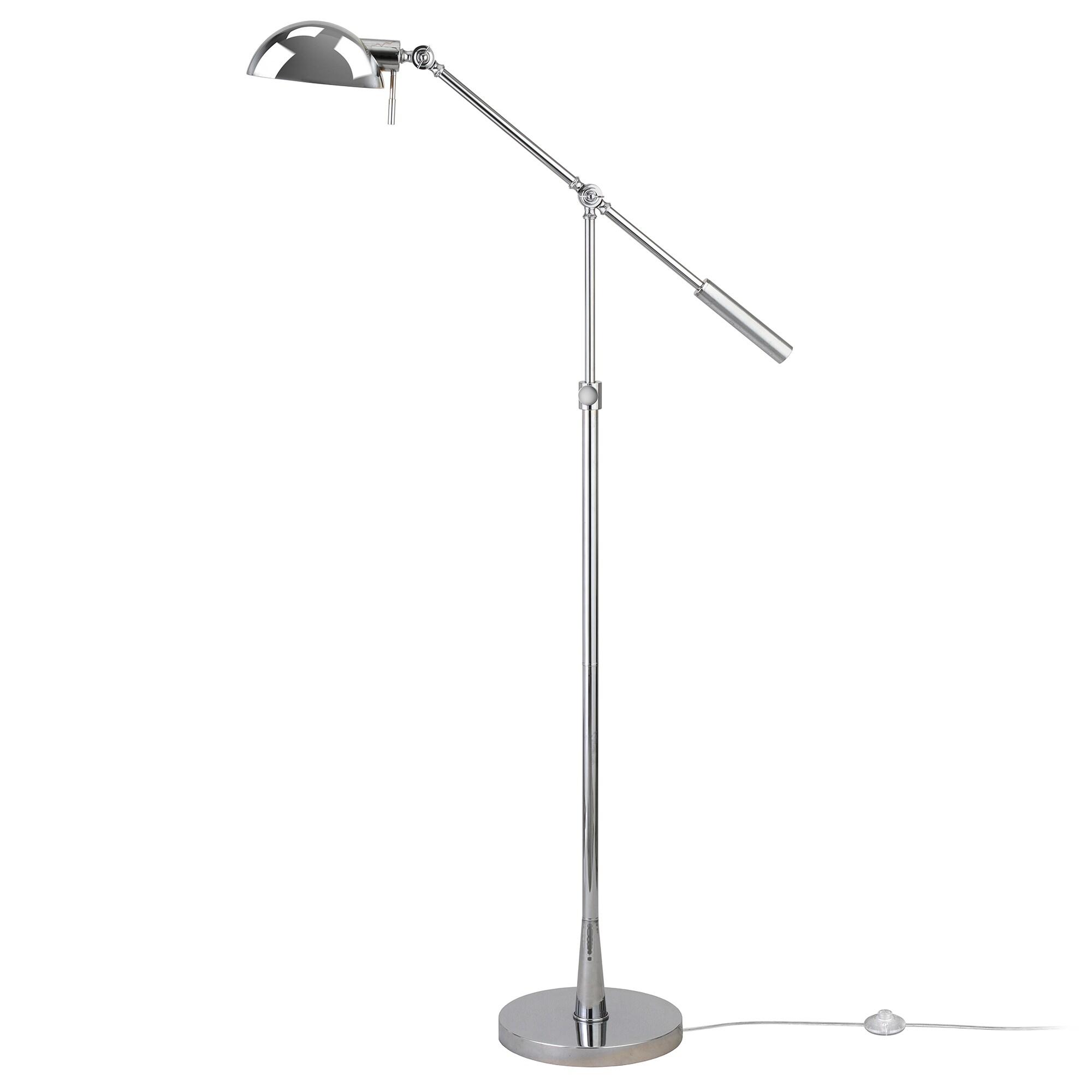 Henn&Hart 61" Silver Floor Lamp