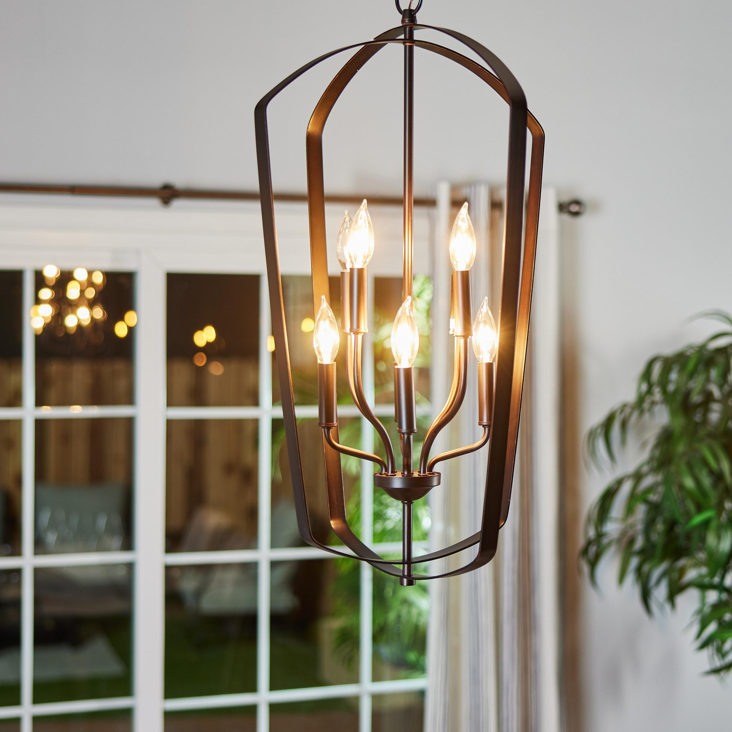 Romee 8-Light Bronze Aluminum Indoor/Outdoor Pendant