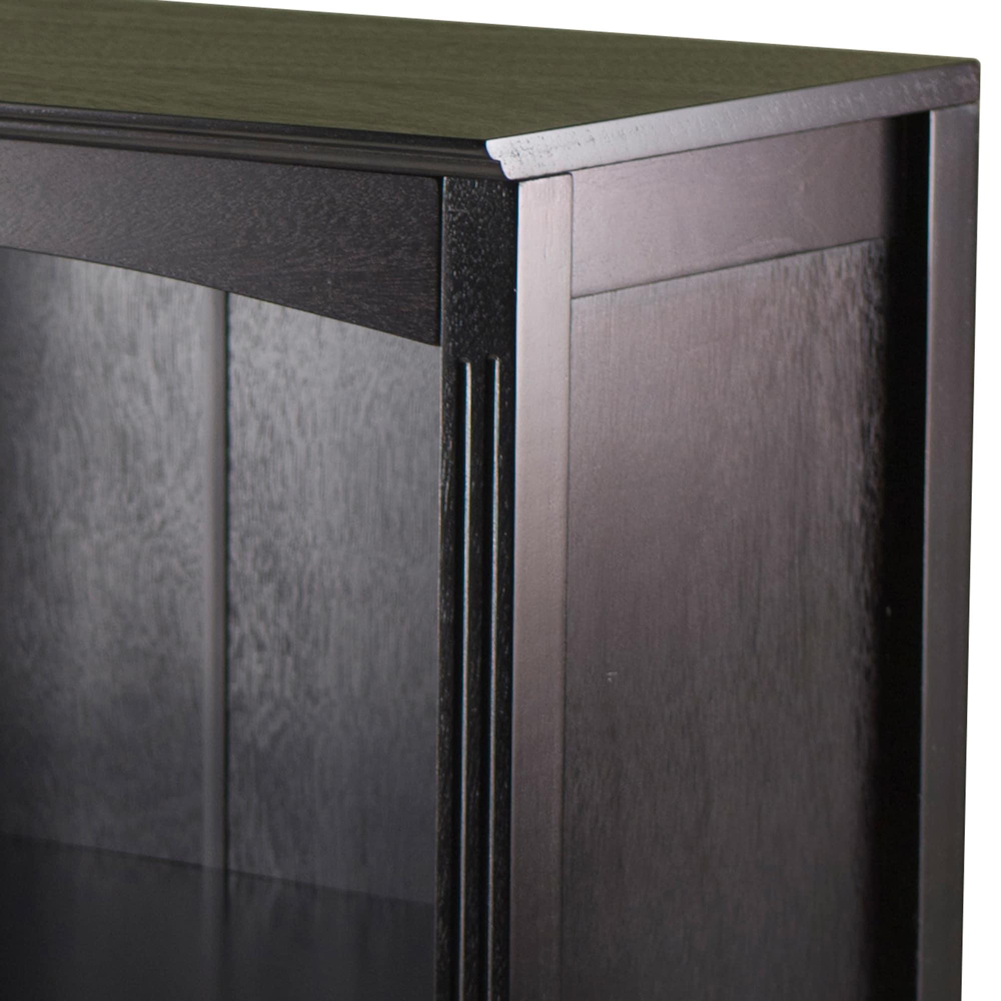 30" x 25.98" Terrace 3 Tier Bookshelf Espresso Brown - Winsome: Mid-Century Modern Style, Wood Composite, Metal Hardware