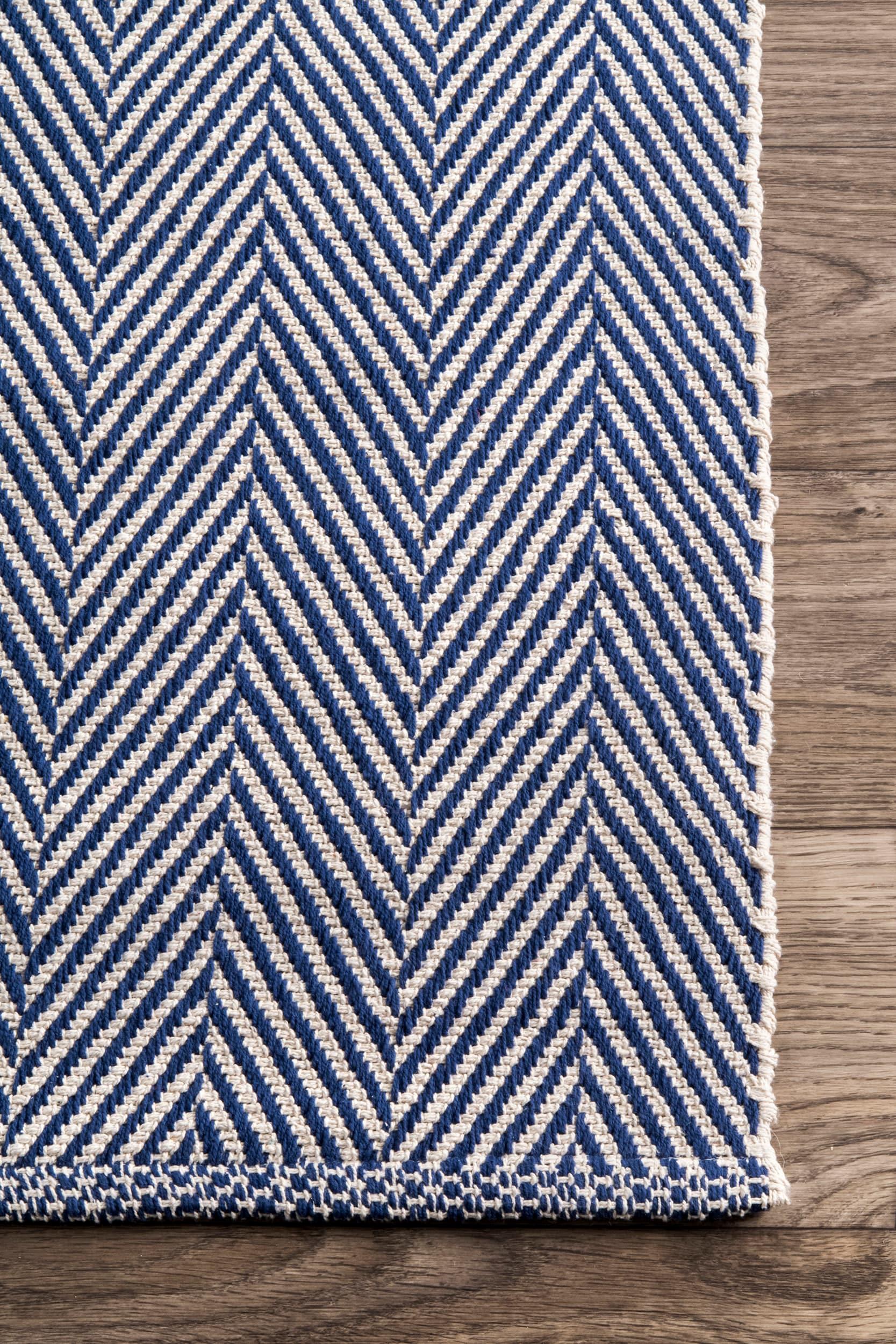 nuLOOM Kimberely Hand Loomed Runner Rug, 2' 6" x 6', Navy