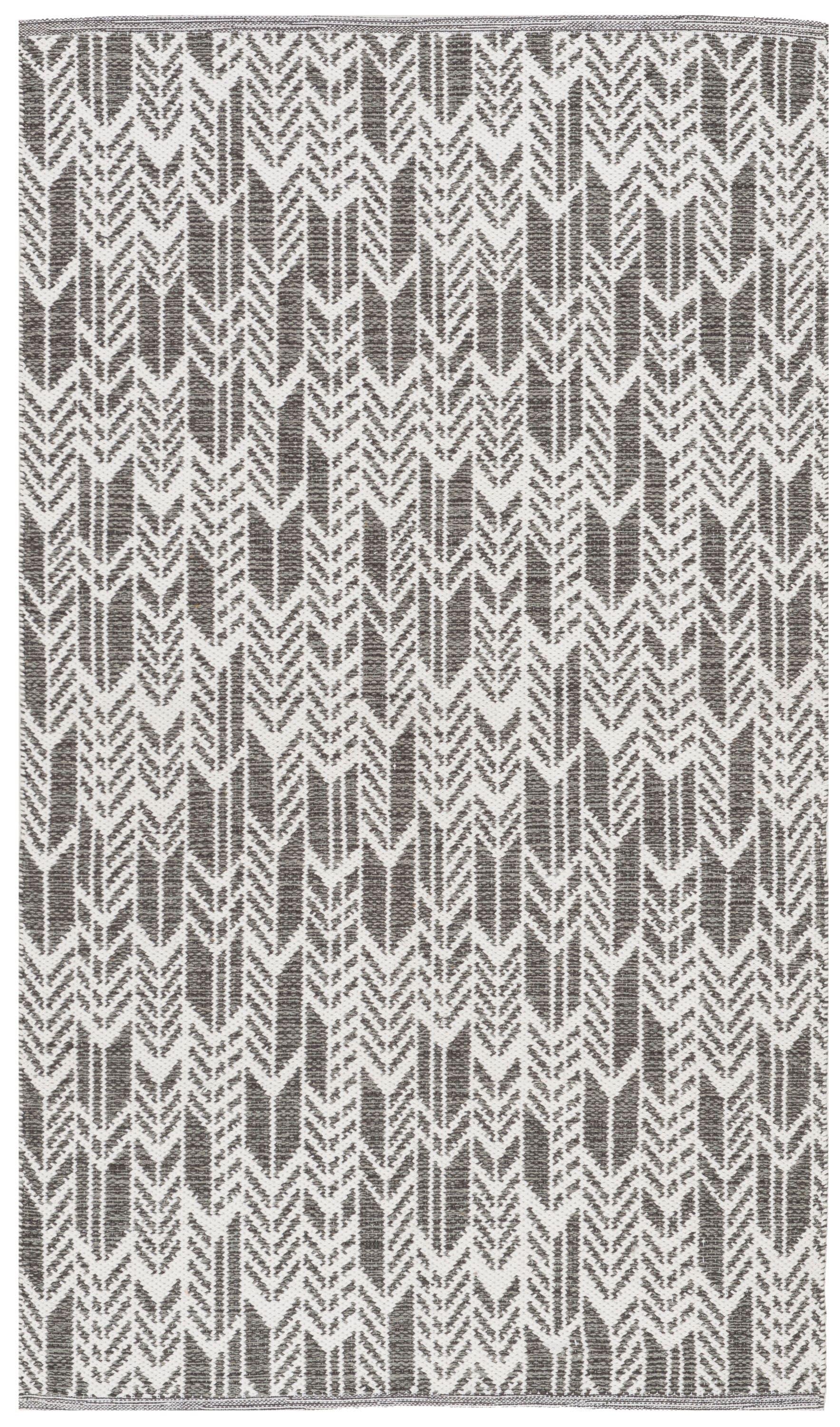 Montauk MTK609 Hand Woven Indoor Accent Rug - Charcoal/Ivory - 3'x5' - Safavieh