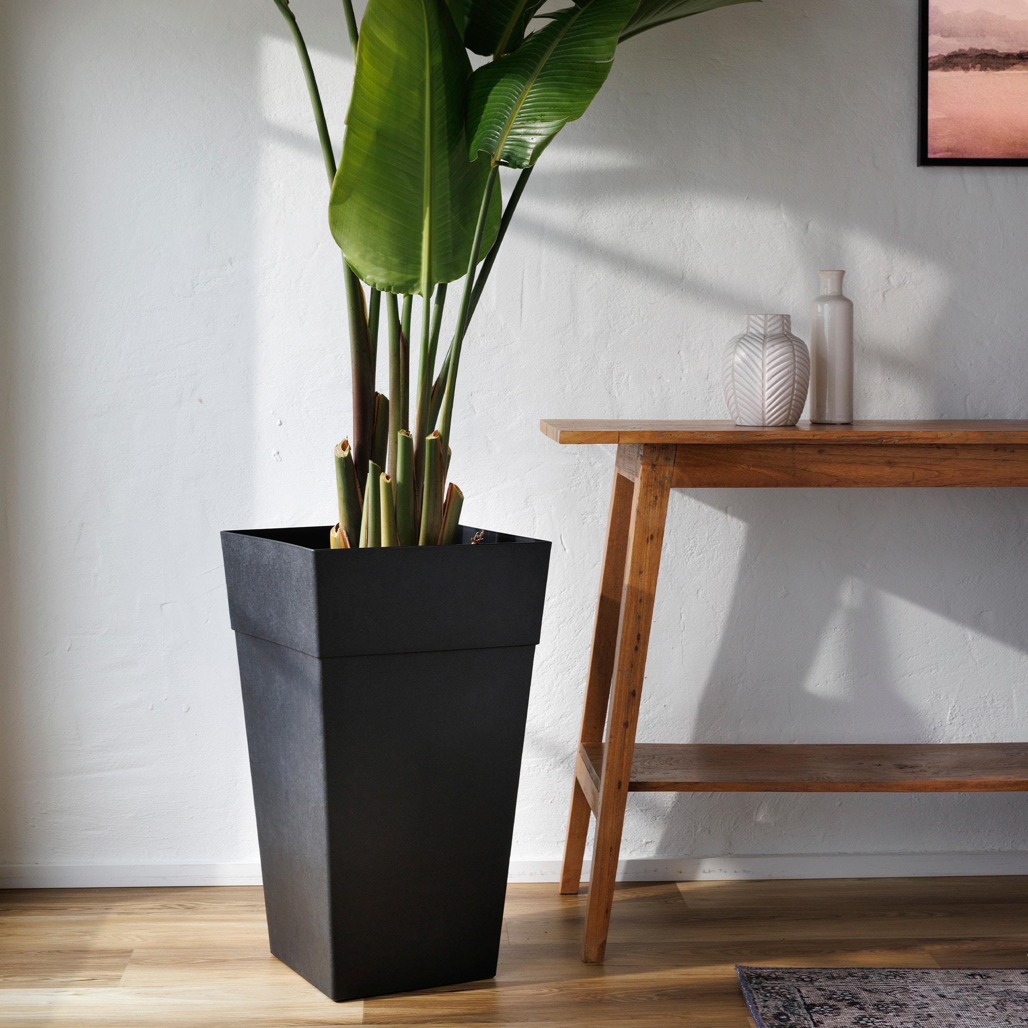 Bloem Finley Tall Tapered Square Indoor/Outdoor Planter