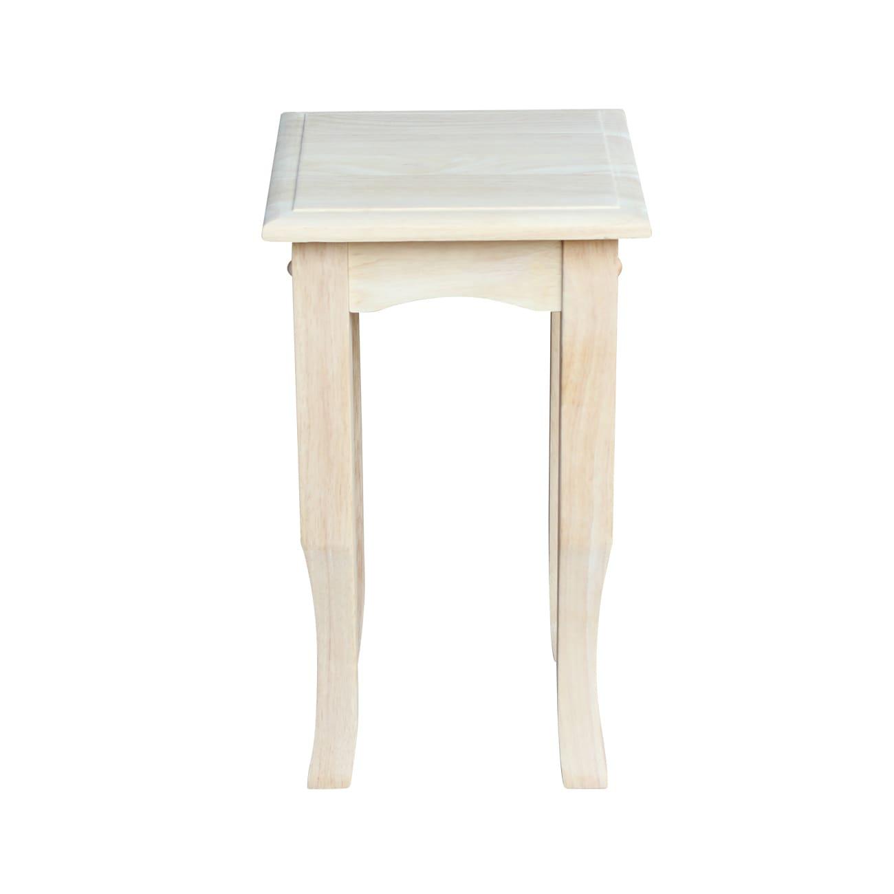 21" Tea Table Unfinished - International Concepts