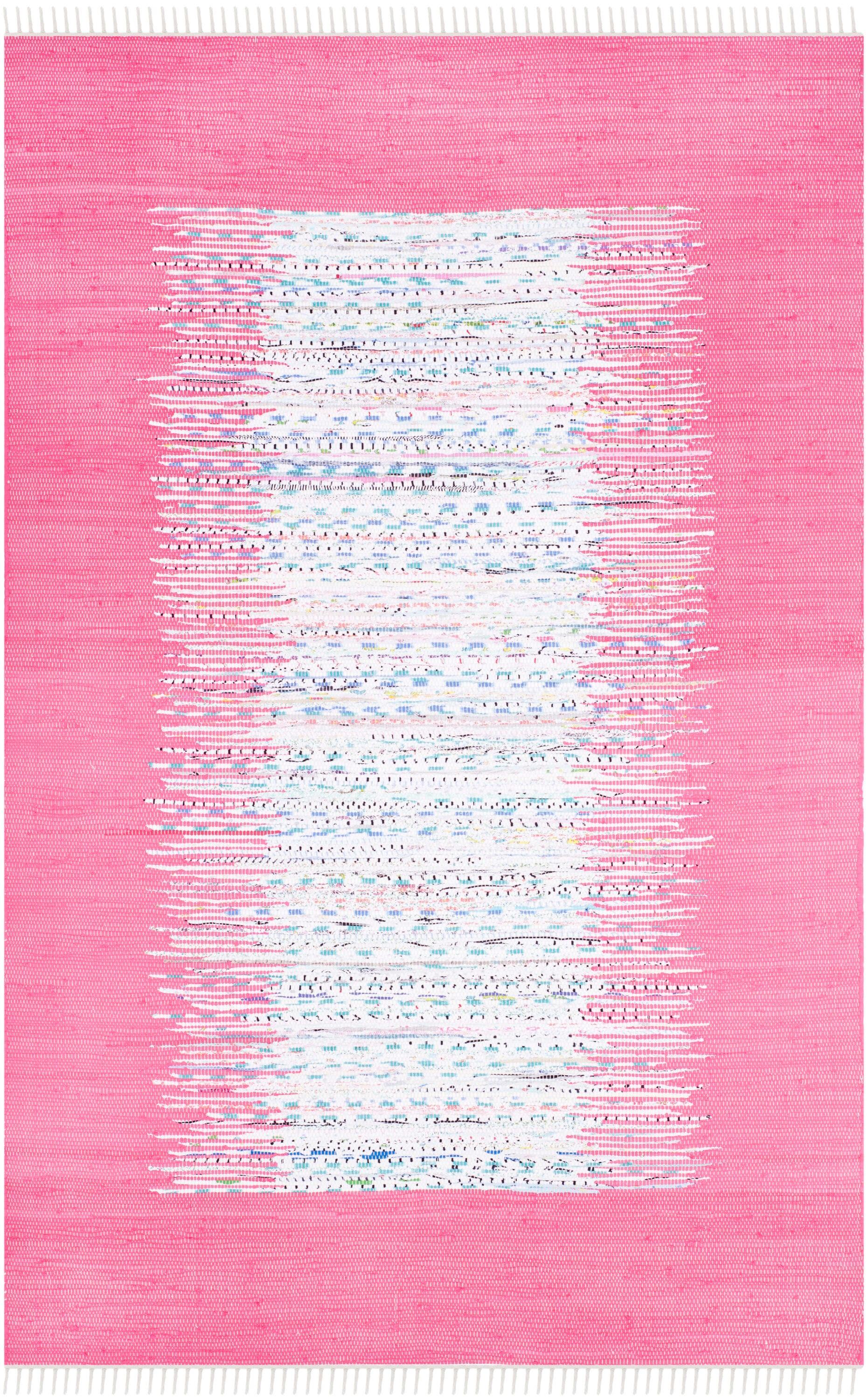 Montauk MTK711 Hand Woven Area Rug - Ivory/Pink - 5'x8' - Safavieh.