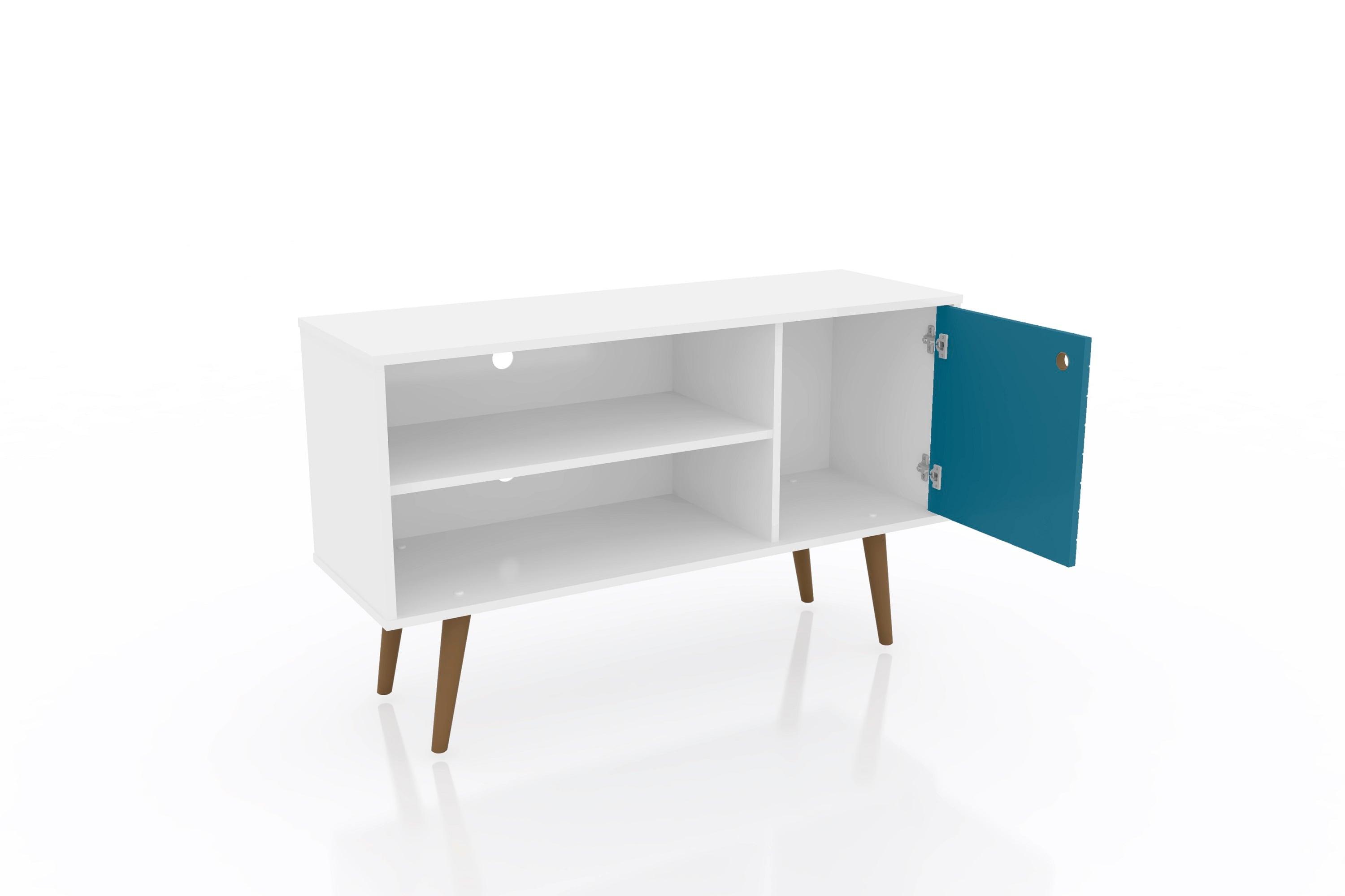 Liberty 42.52" Mid-Century Modern TV Stand with 2 Shelves and 1 Door