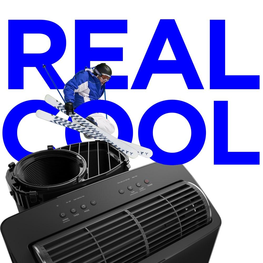 Midea DUO 10,000 BTU SACC Smart Inverter Portable Air Conditioner, Grey