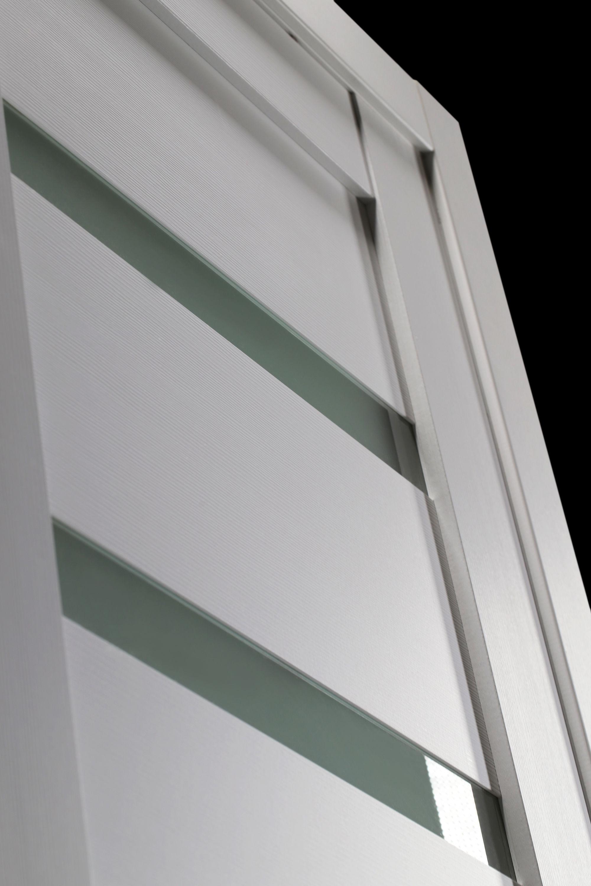 Belldinni Leora Paneled Manufactured Wood and Glass Standard Door Slab