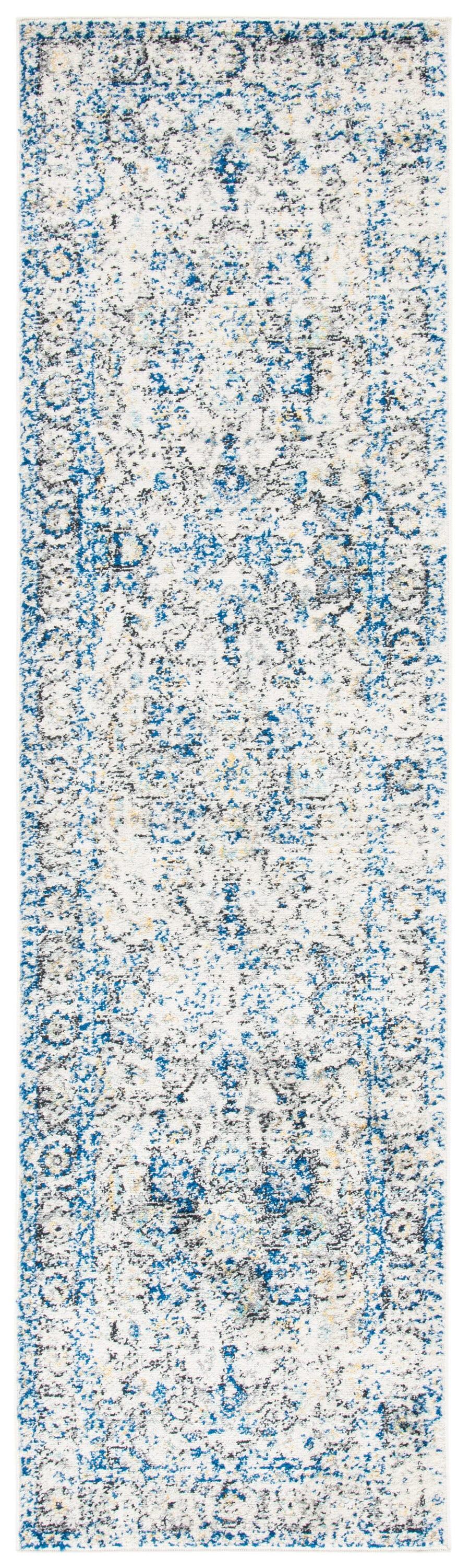 SAFAVIEH Madison Katina Traditional Runner Rug, Grey/Ivory, 2'3" x 18'