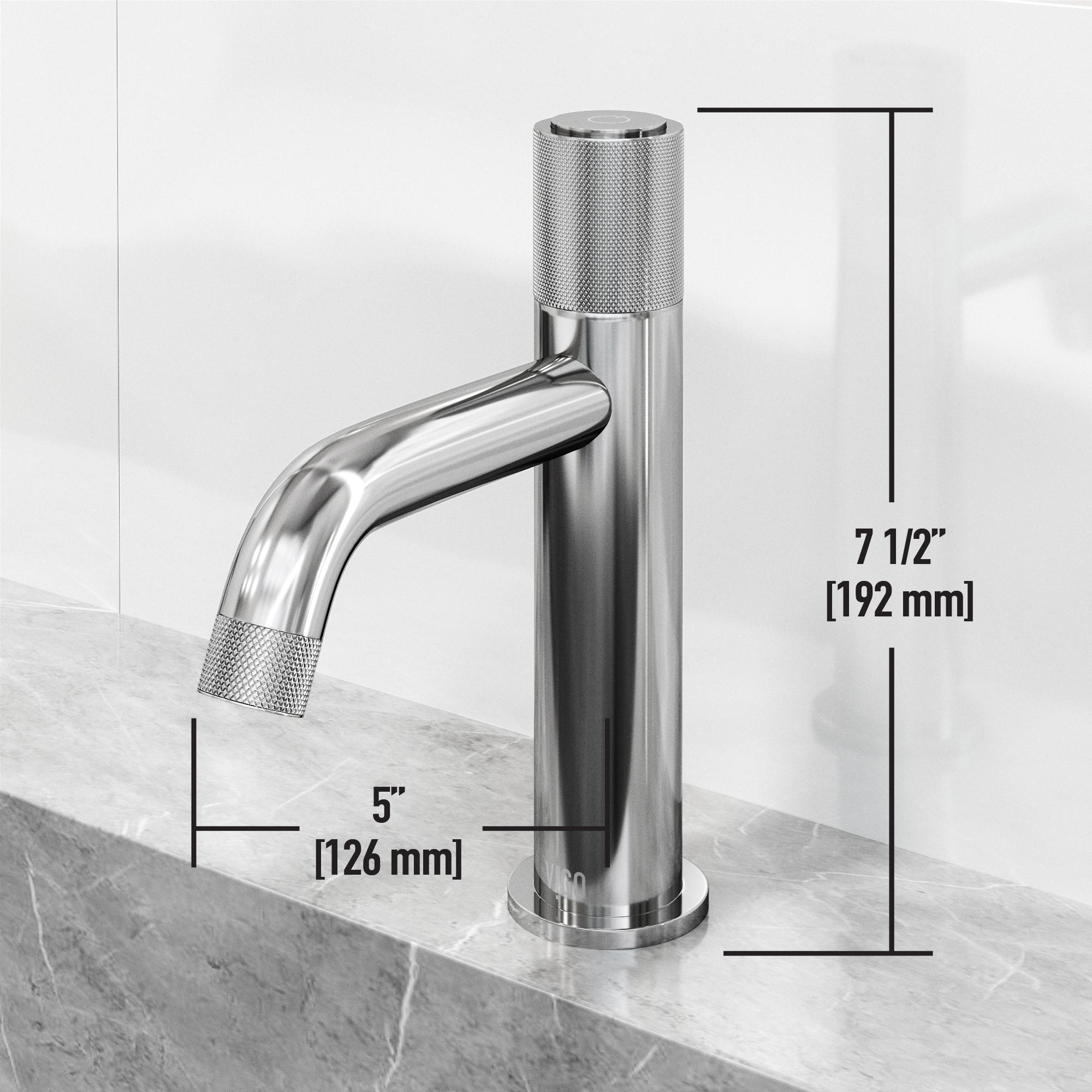 Apollo 8" H Single Handle Single Hole Bathroom Faucet