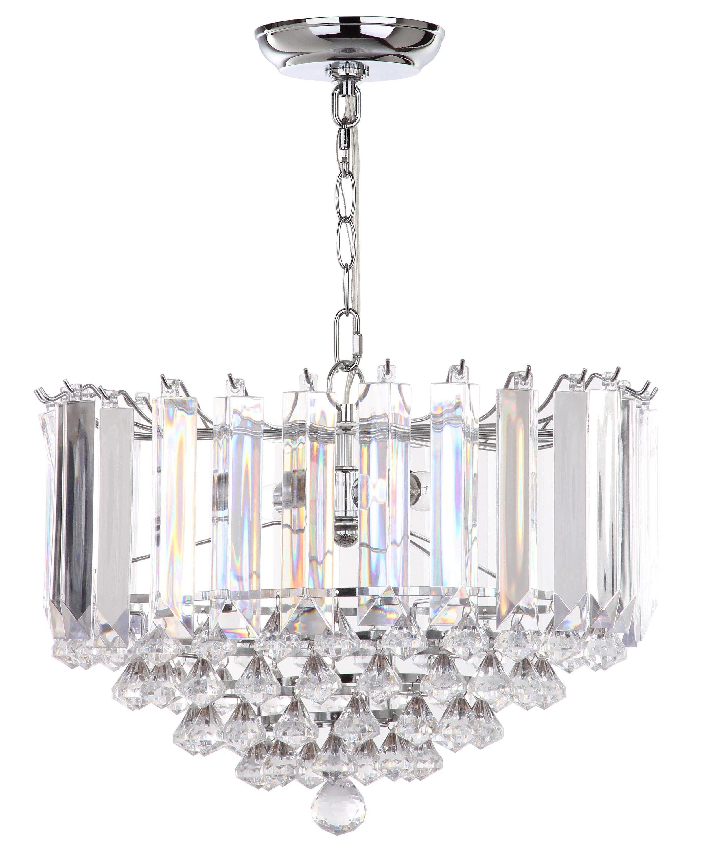 Hampton Pendant Lamp - LIT4490 - Clear/Chrome - Safavieh