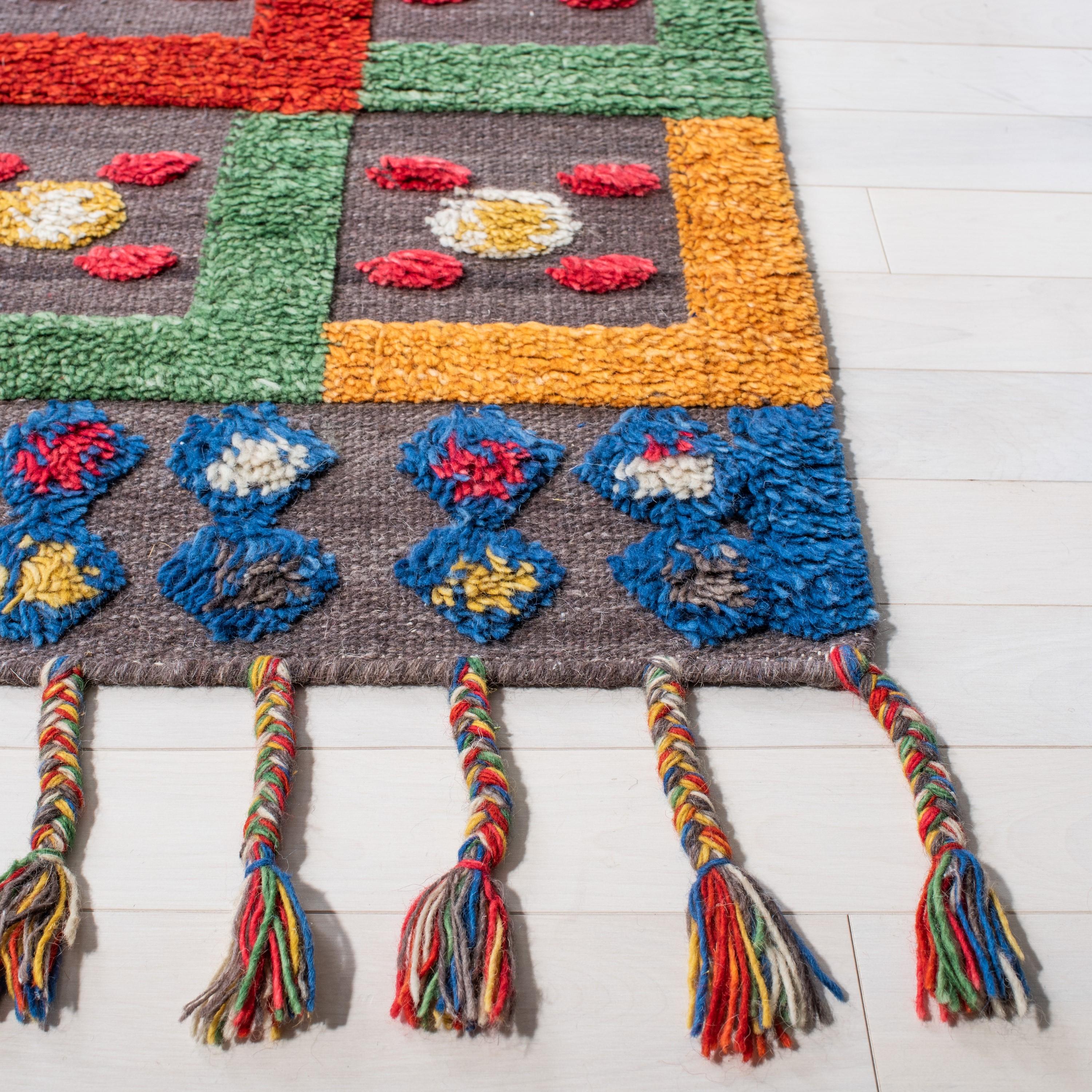 Casablanca CSB576 Hand Loomed Indoor Area Rug - Blue/Green - 8'x10' - Safavieh